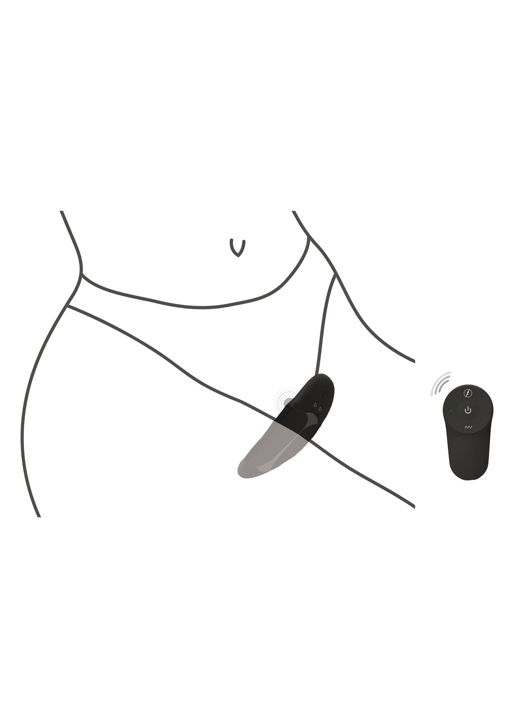 Vibratore Kalli Panty nero