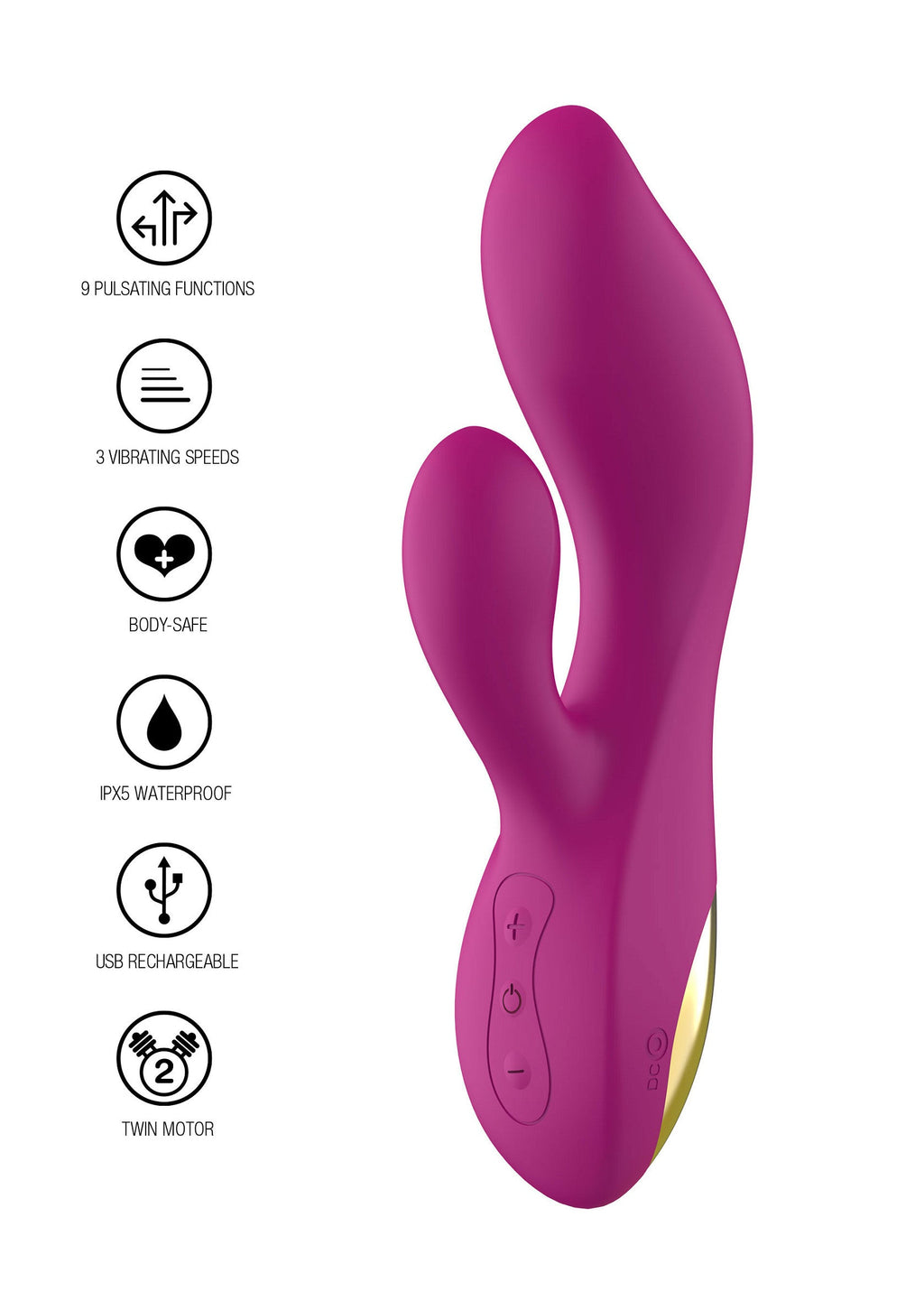 Vibratore Freya Rumble fucsia