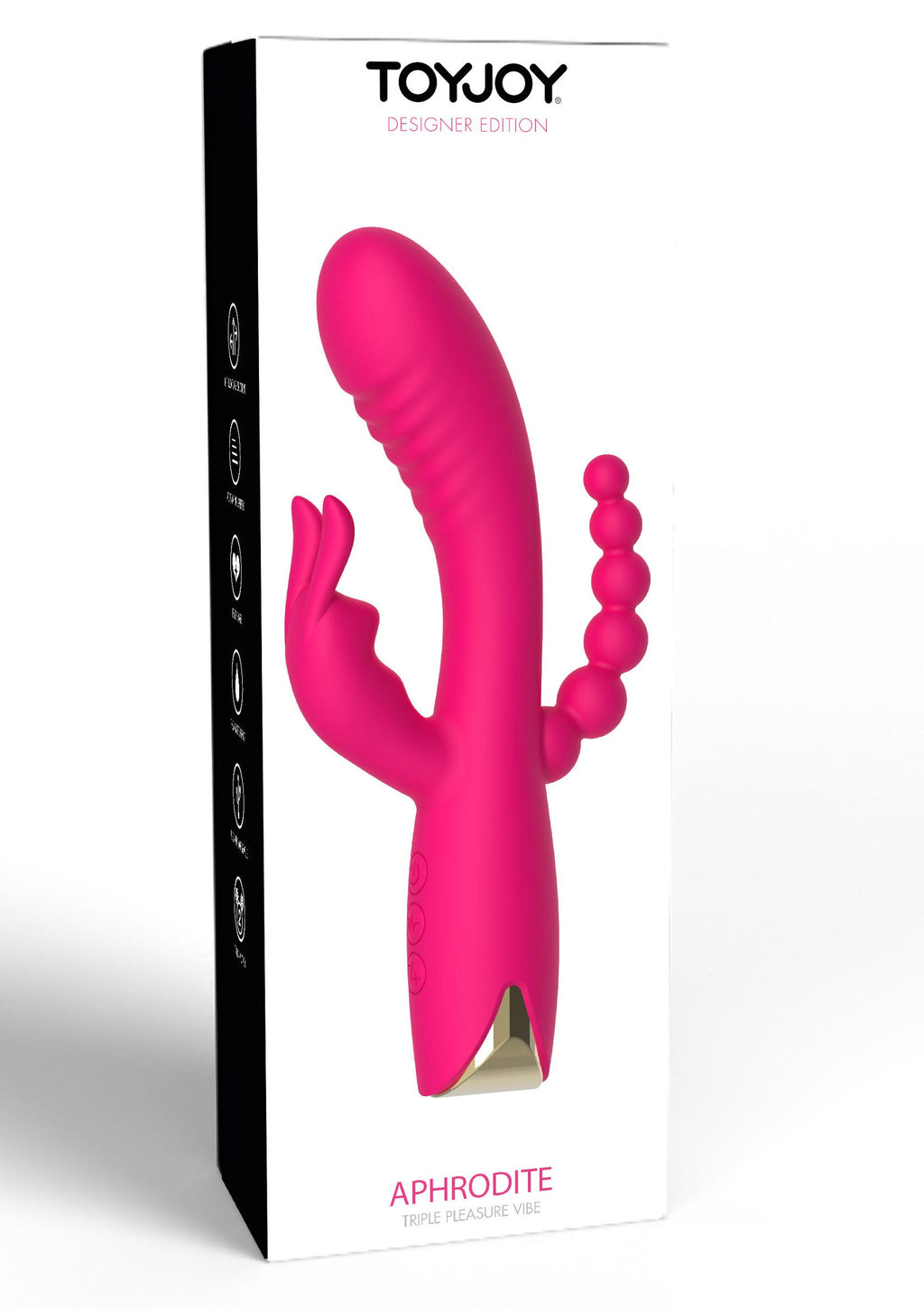 Vibratore triplo Afrodite rosa
