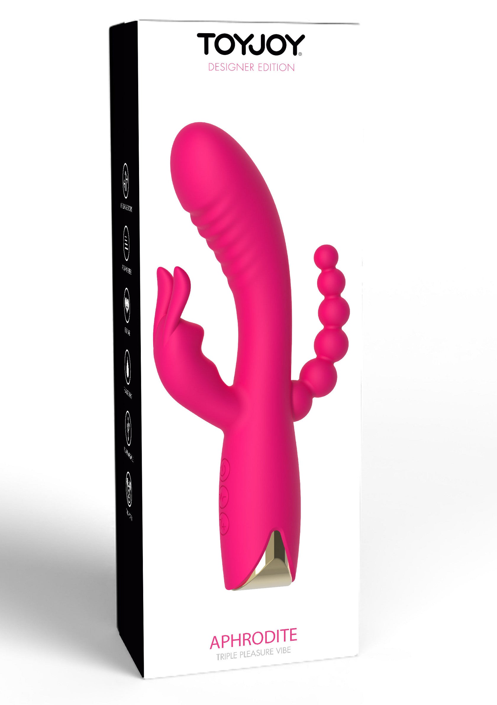 Vibratore triplo Afrodite rosa