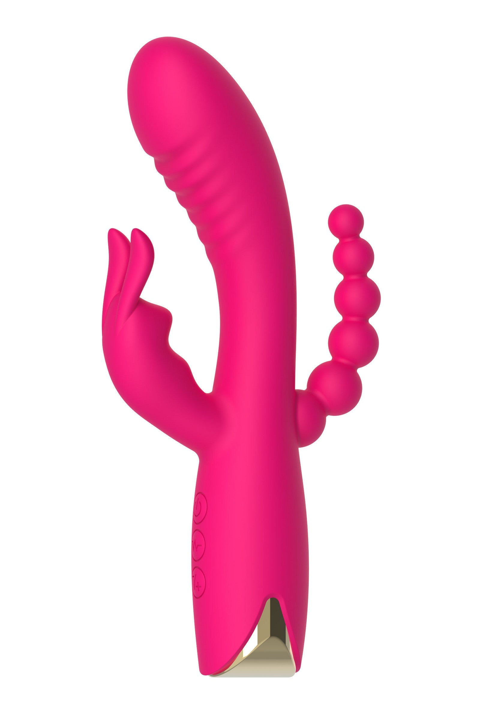 Vibratore triplo Afrodite rosa