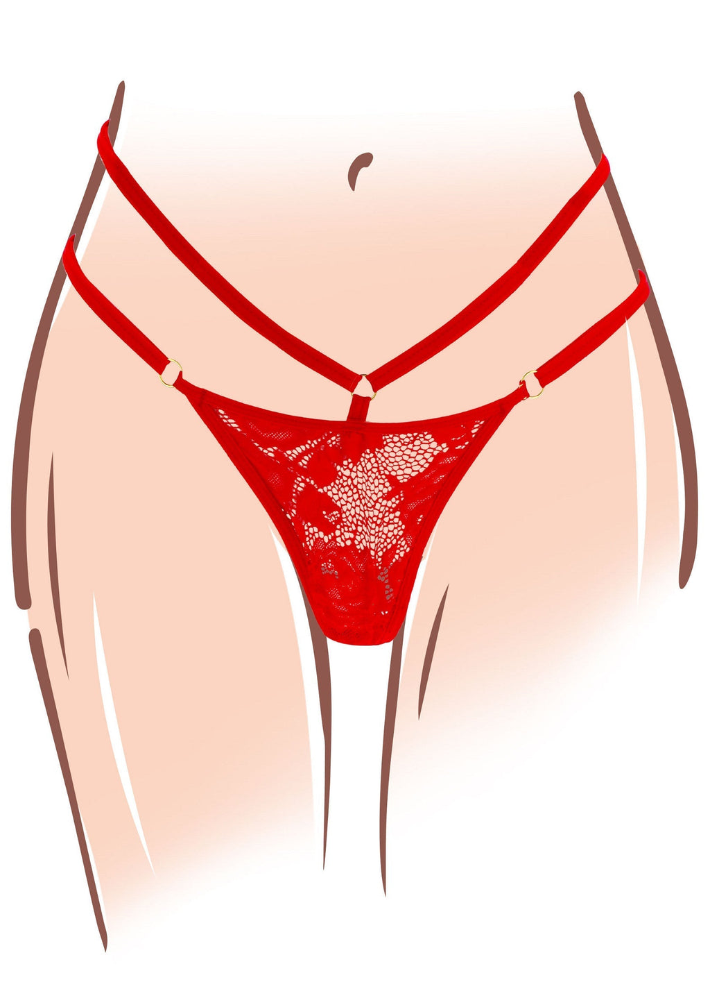 Vibratore Divine Panty rosso