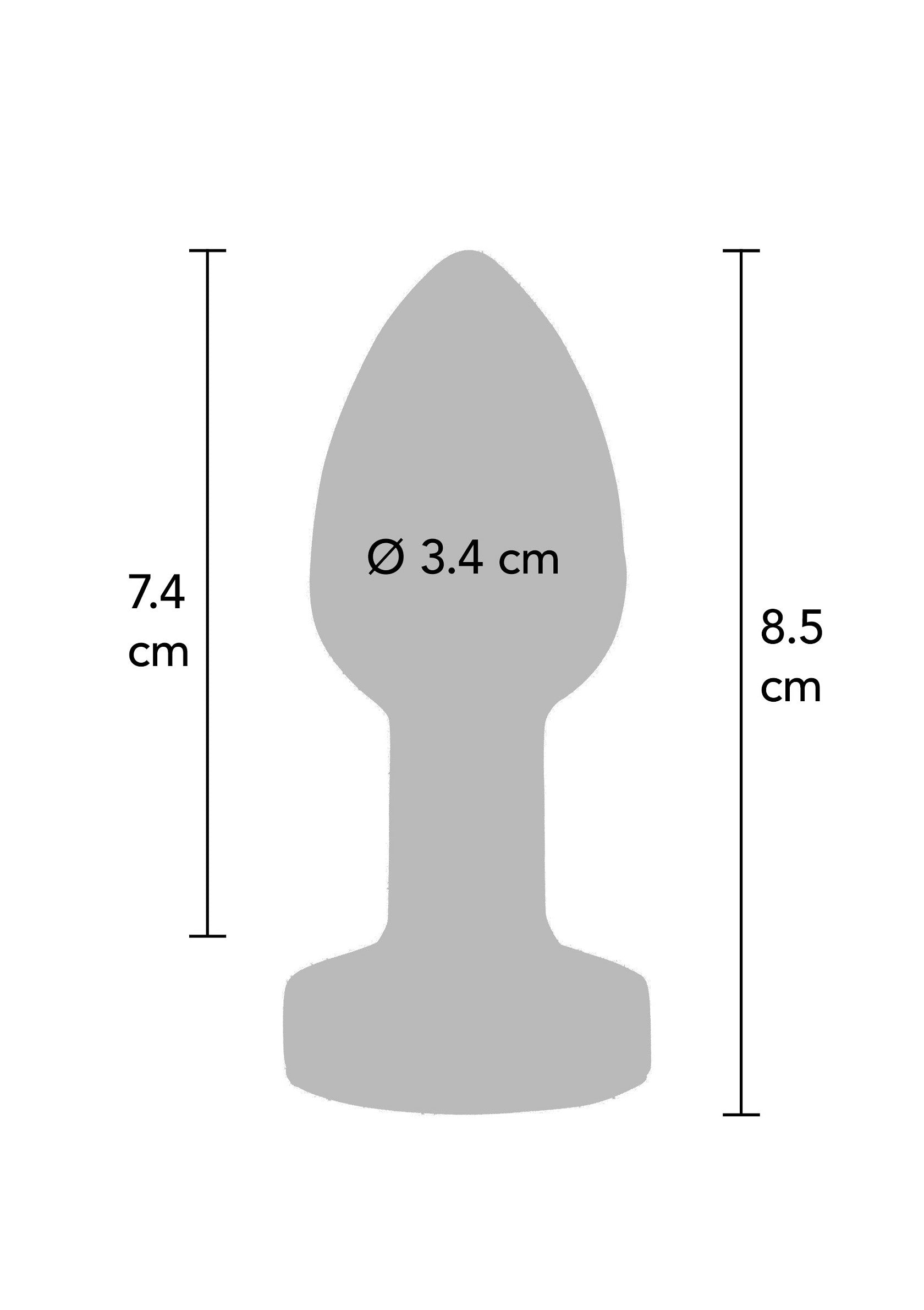 Il Glider Vibrating Plug Medium argento