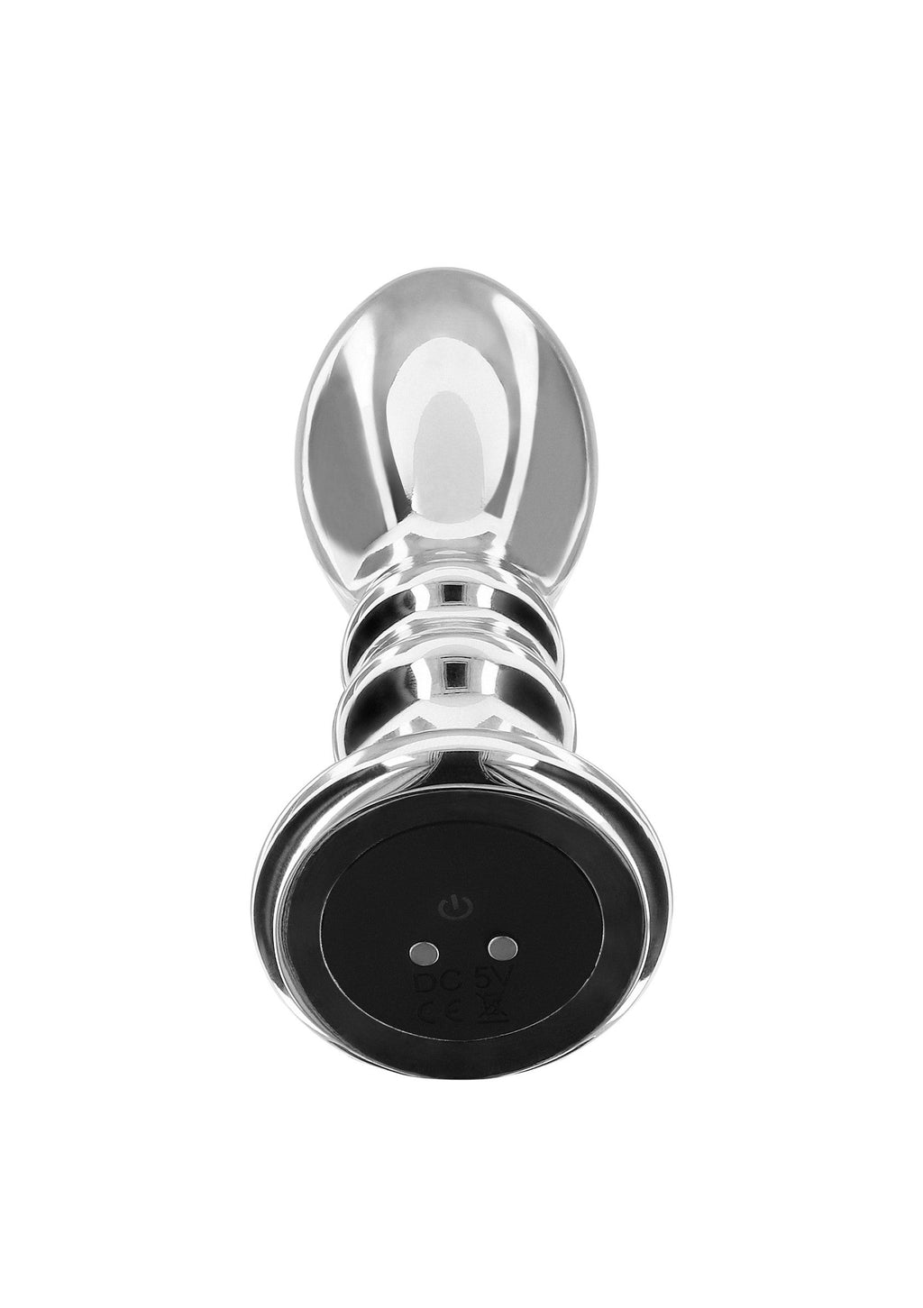 Il vibratore Slider Vibrating Plug Large argento