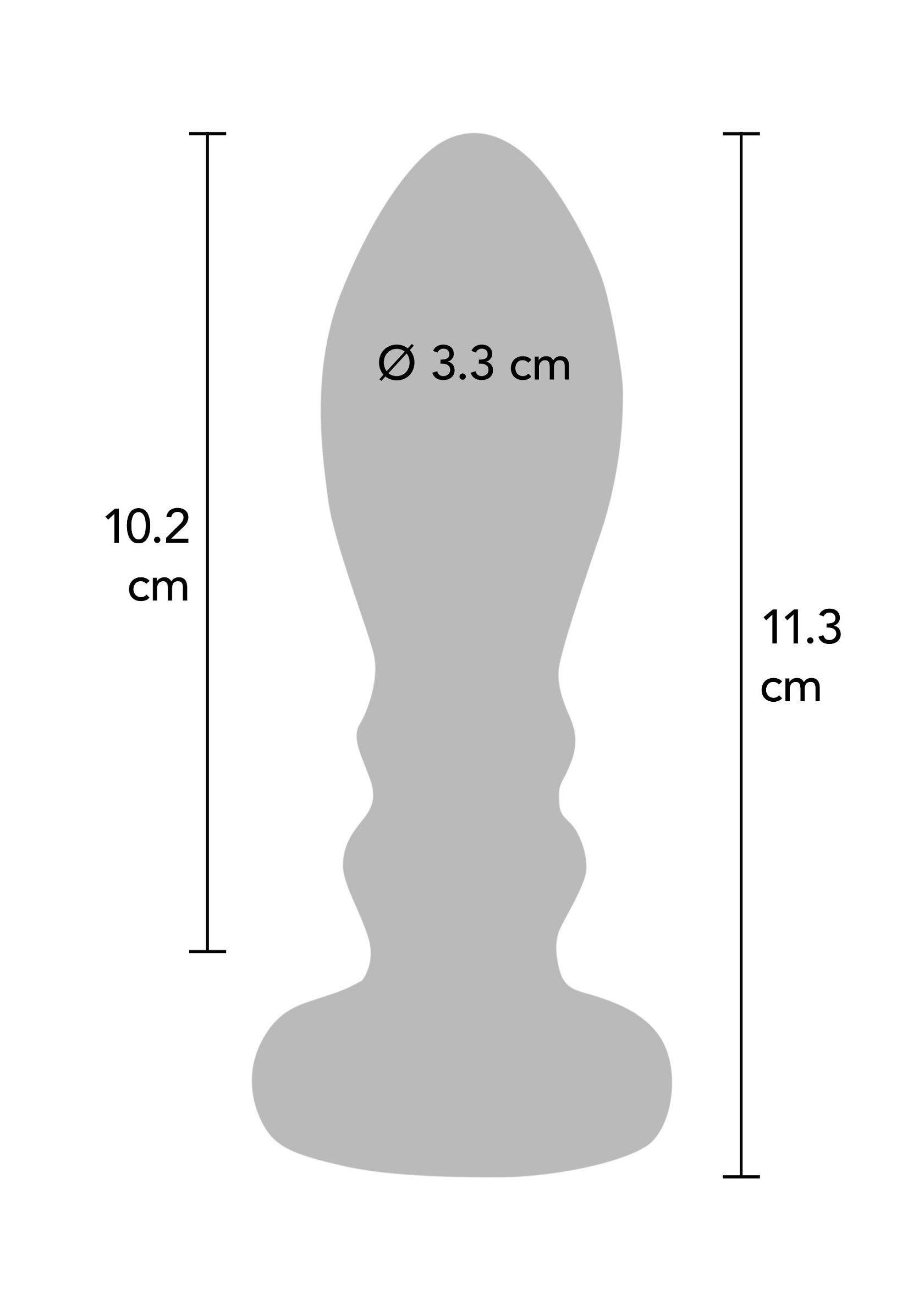 Il vibratore Slider Vibrating Plug Large argento