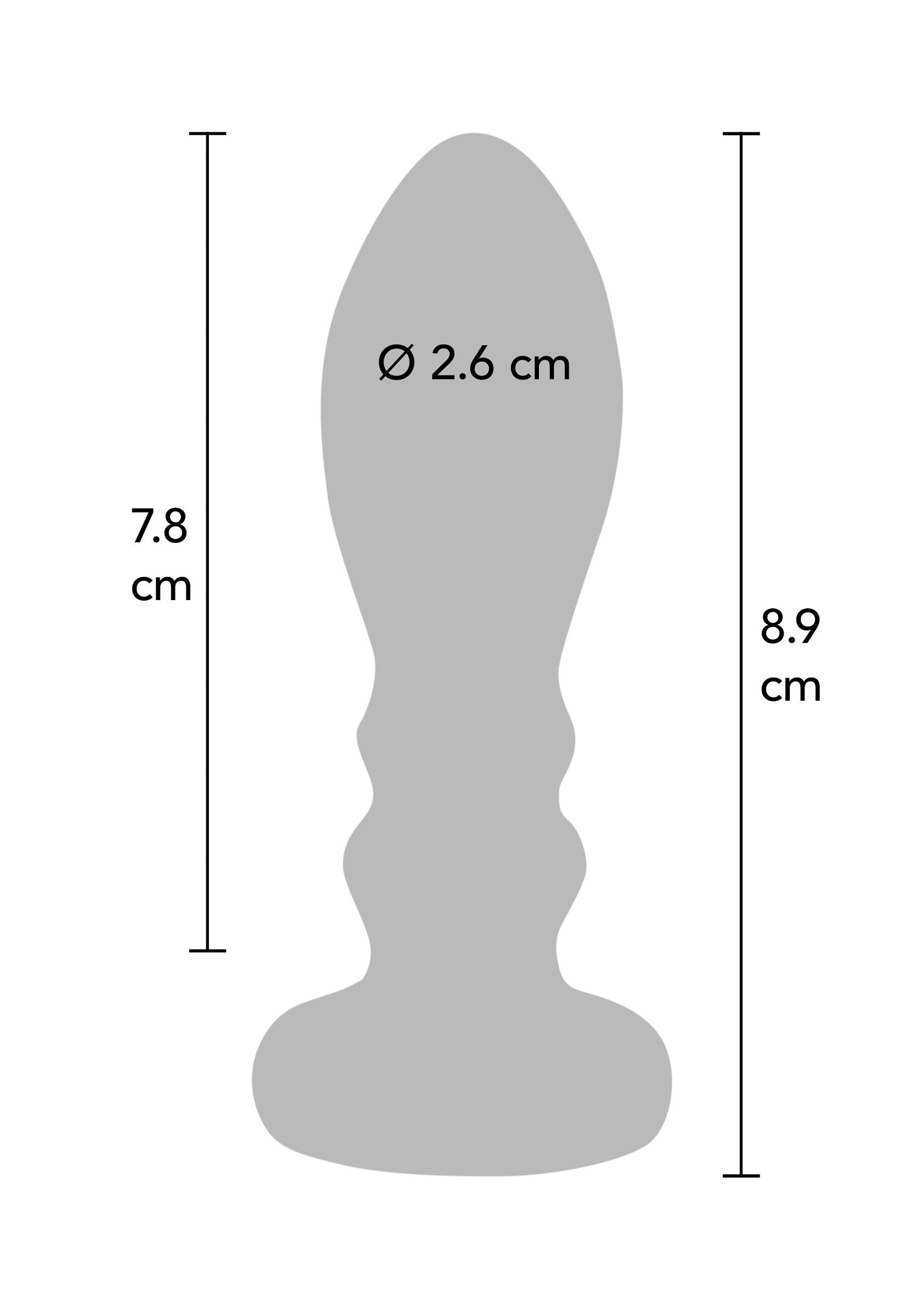 Il vibratore Slider Vibrating Plug Medium argento