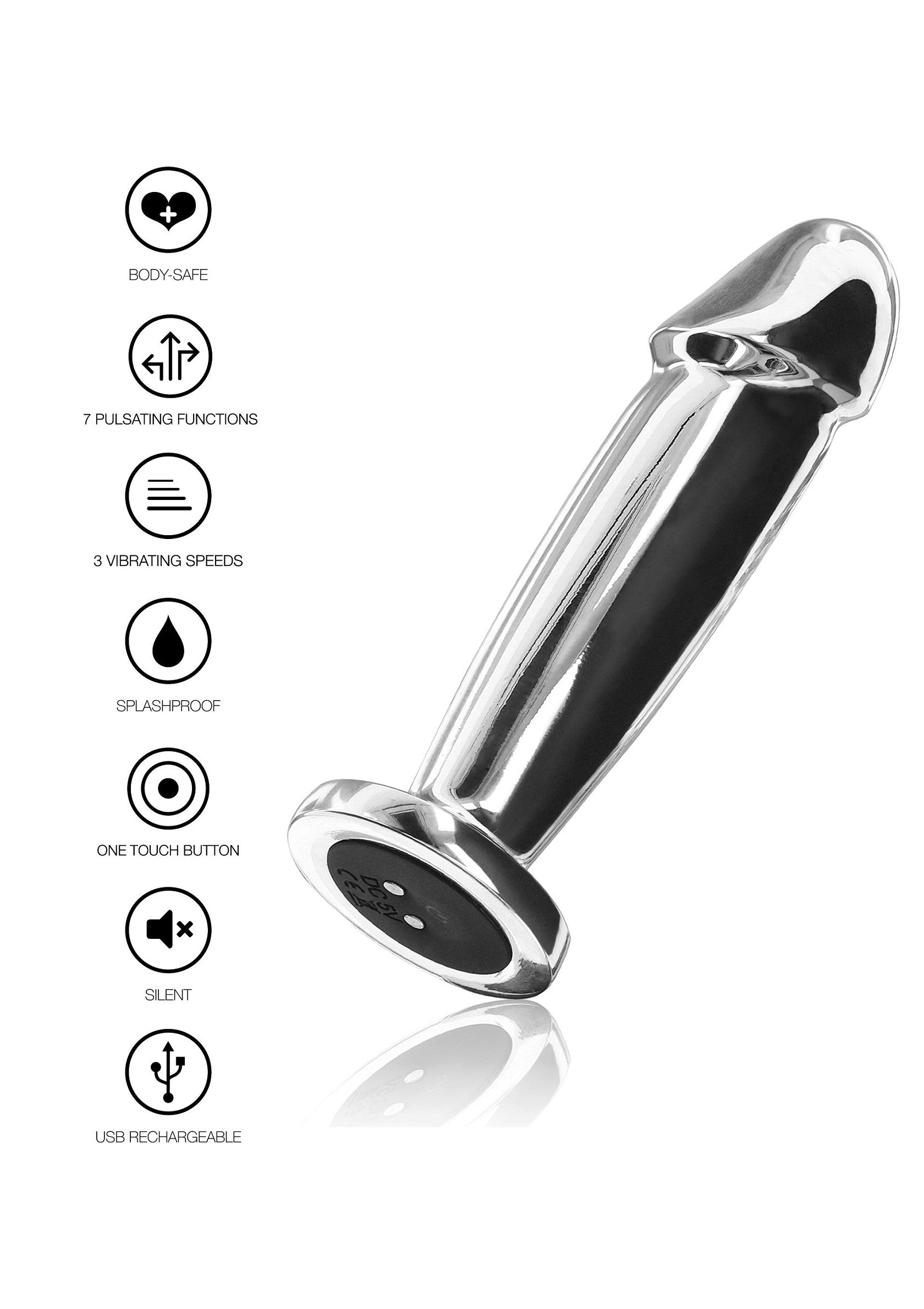 Il plug vibrante Intruder argento