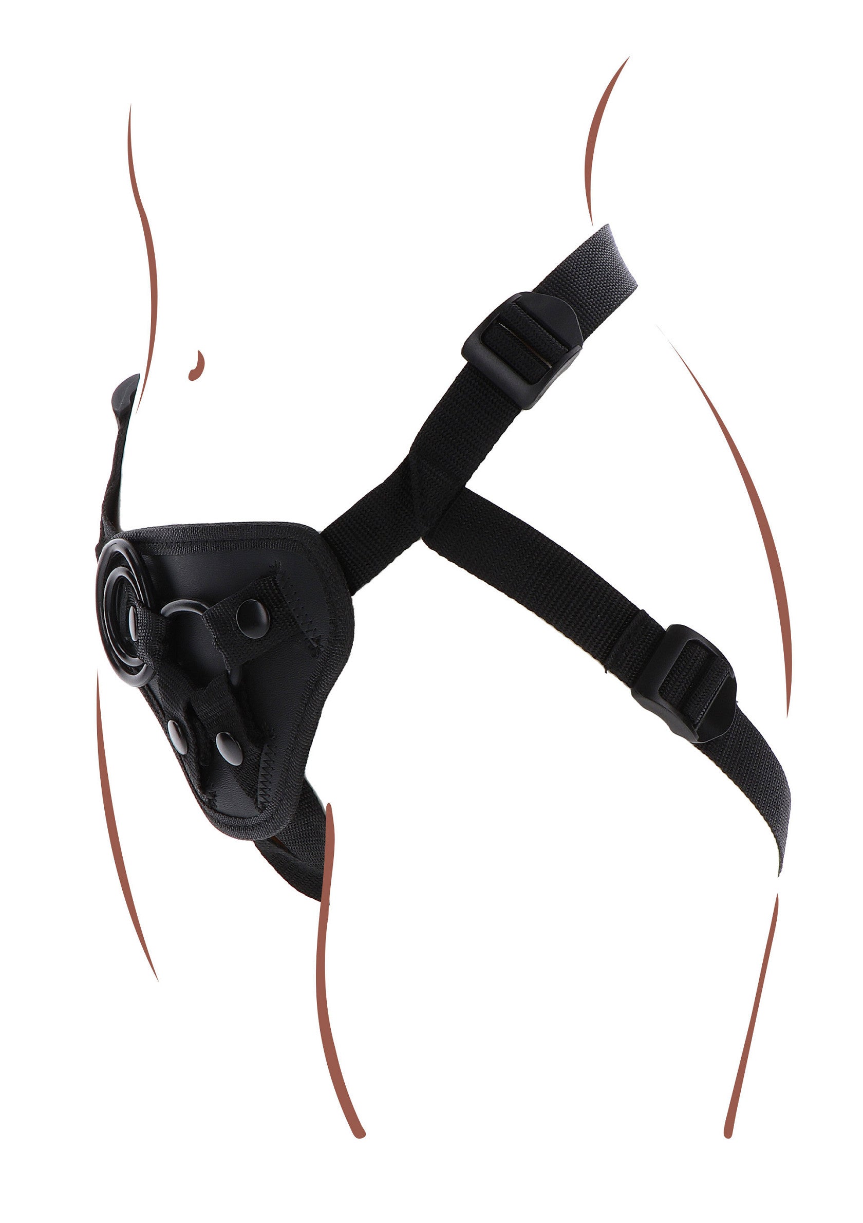 Imbracatura Strap-On nera