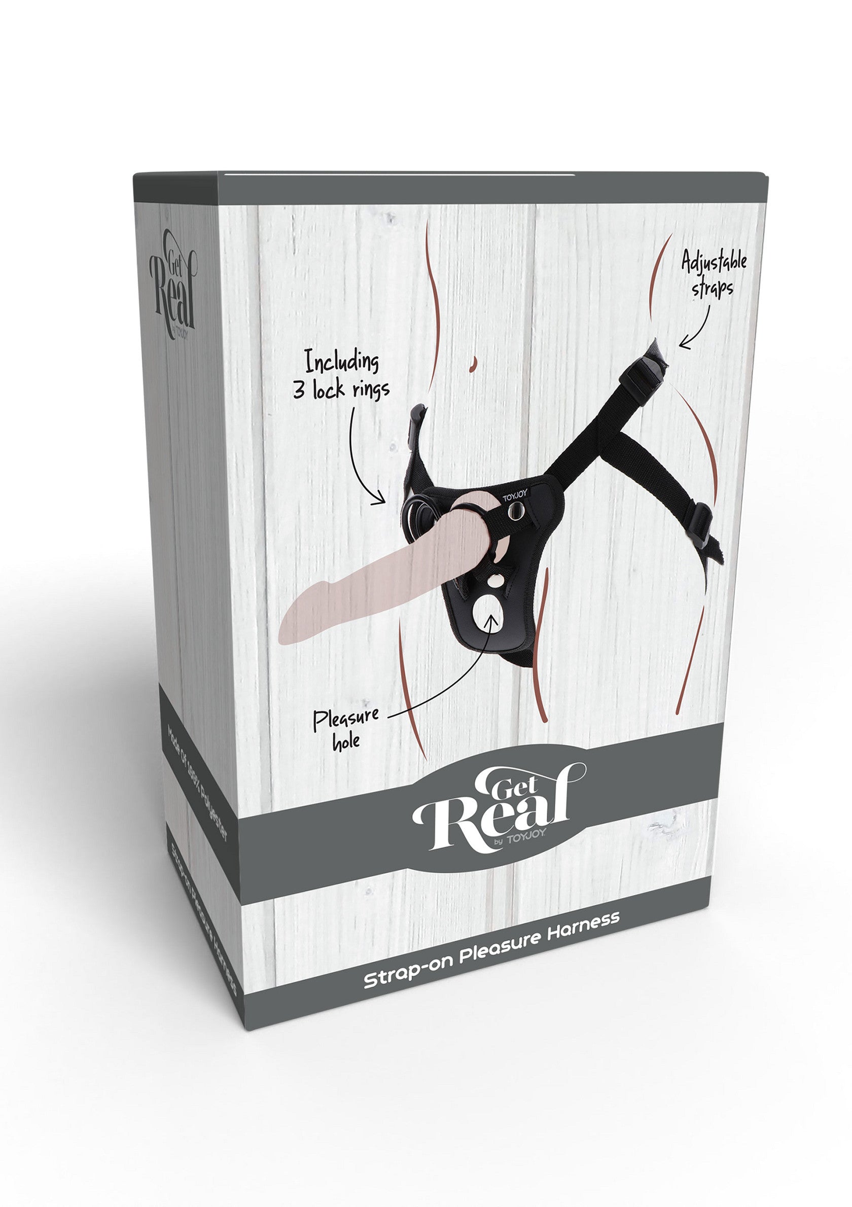 Imbracatura Strap-On Pleasure Hole nera