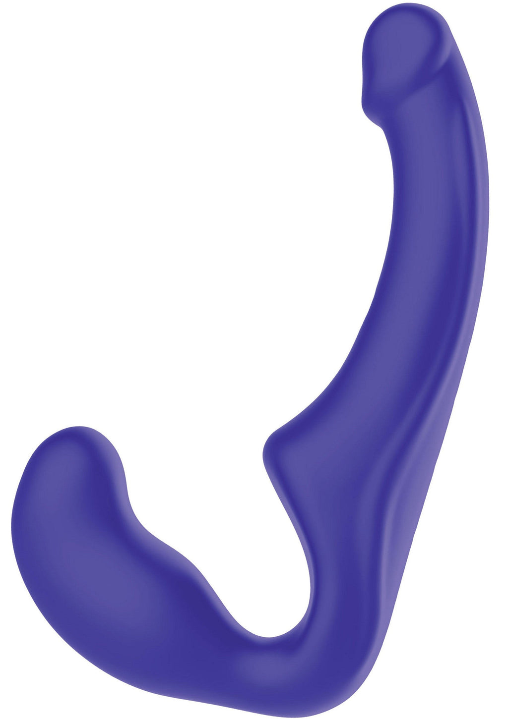 Strap-on senza spalline in silicone 23 cm viola