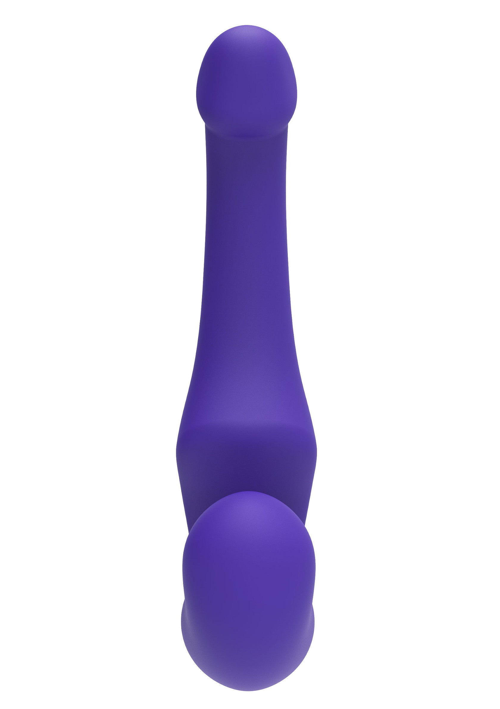 Strap-on senza spalline in silicone 23 cm viola