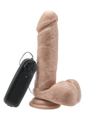 Dildo vibrante in PVC 18 cm pelle