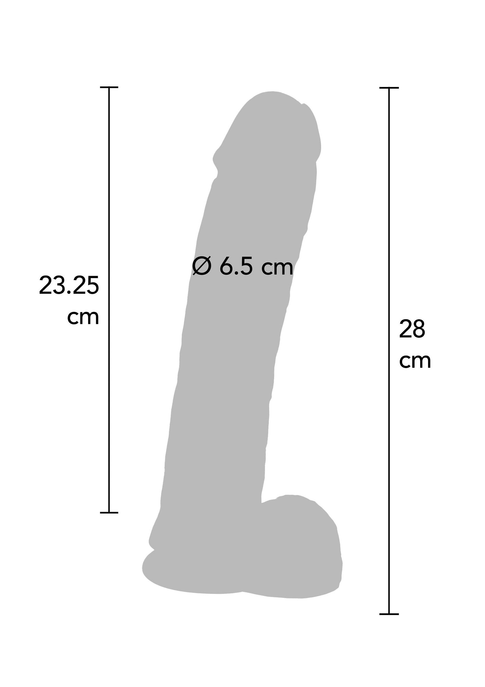 Dildo in PVC 28 cm nero