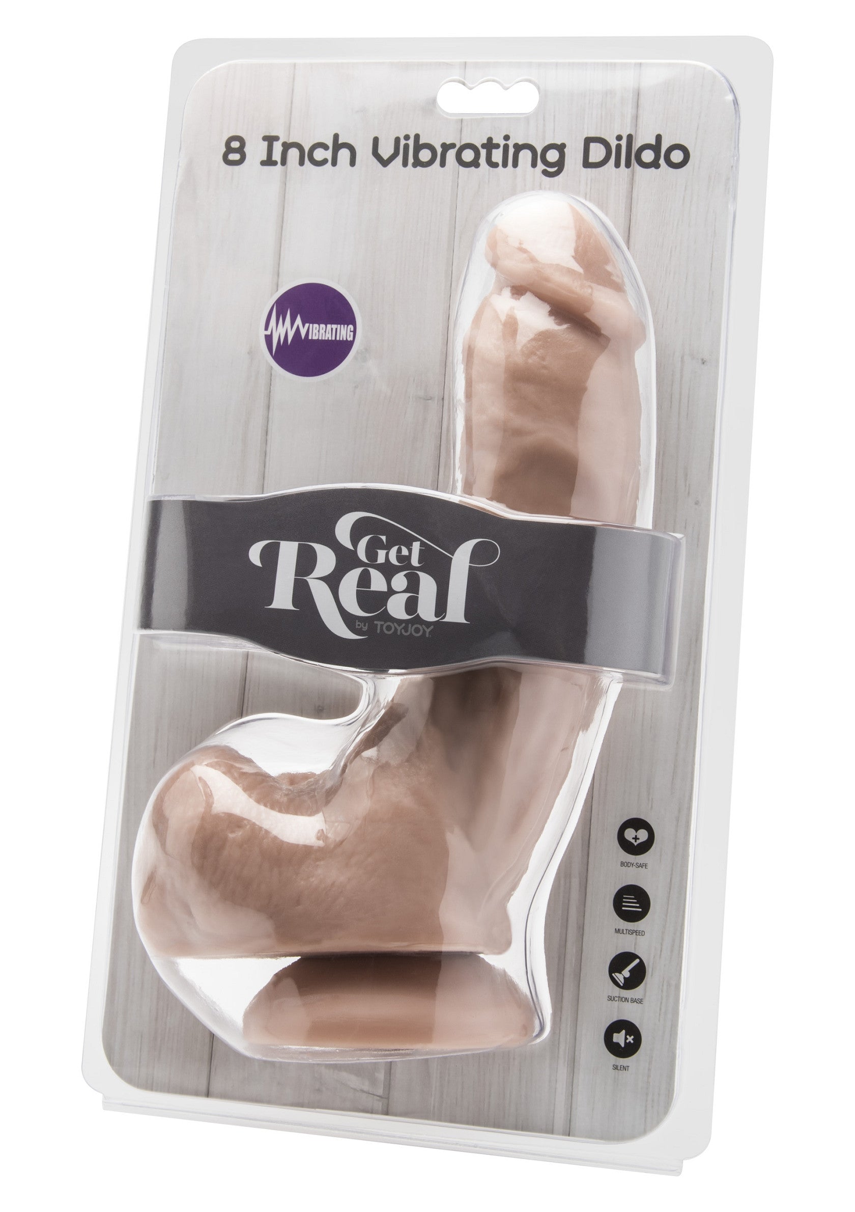 Dildo vibrante in PVC 20,5 cm pelle