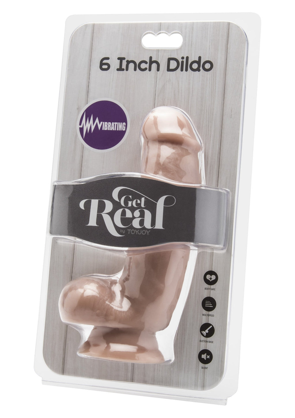 Dildo vibrante in PVC 15 cm pelle