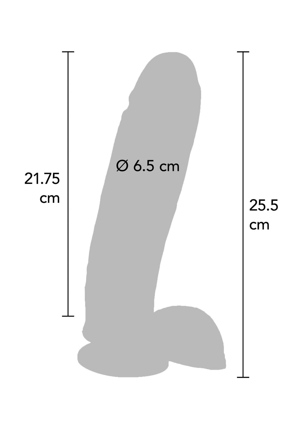 Dildo vibrante in PVC 25,5 cm pelle