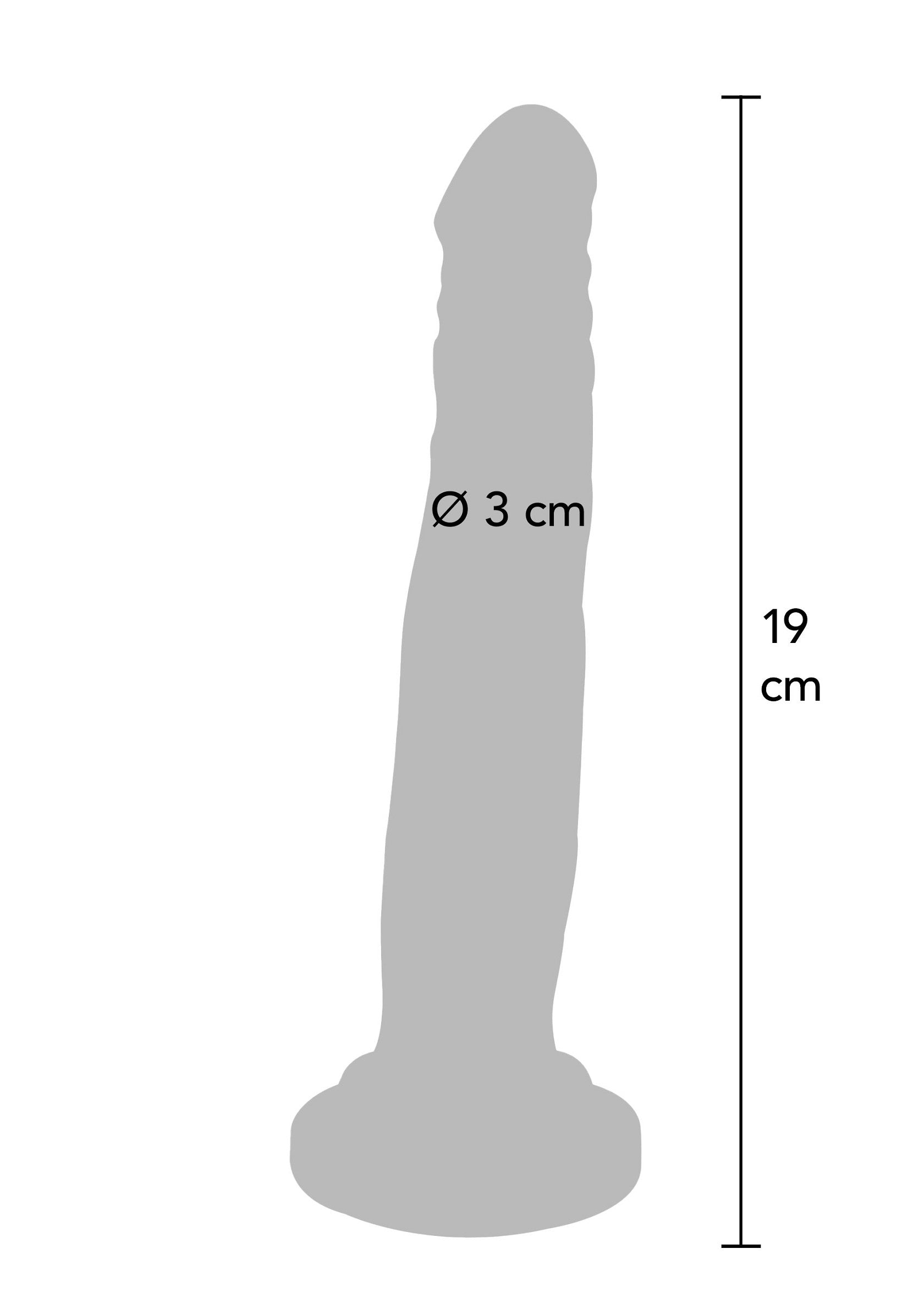 Dildo a doppia densità in TPE da 19 cm