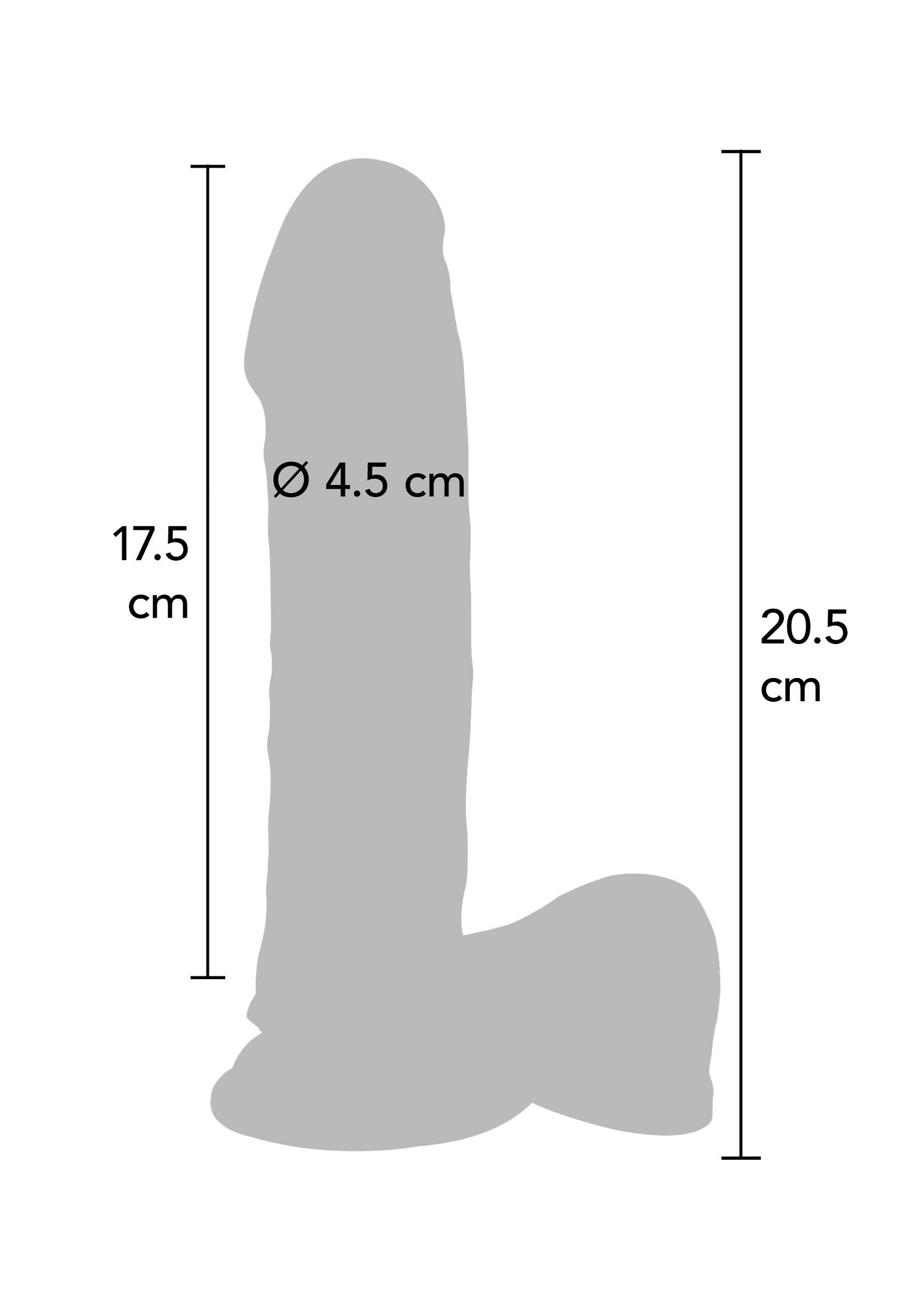 Dildo a doppia densità TPE 20 cm pelle