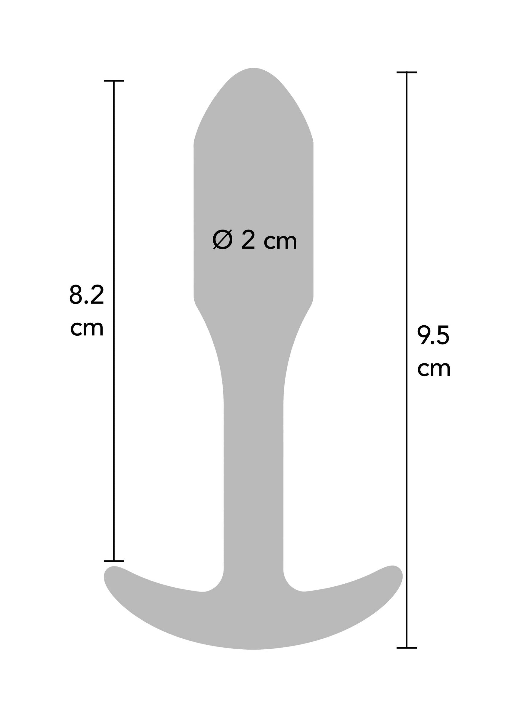 Plug anale liscio piccolo nero