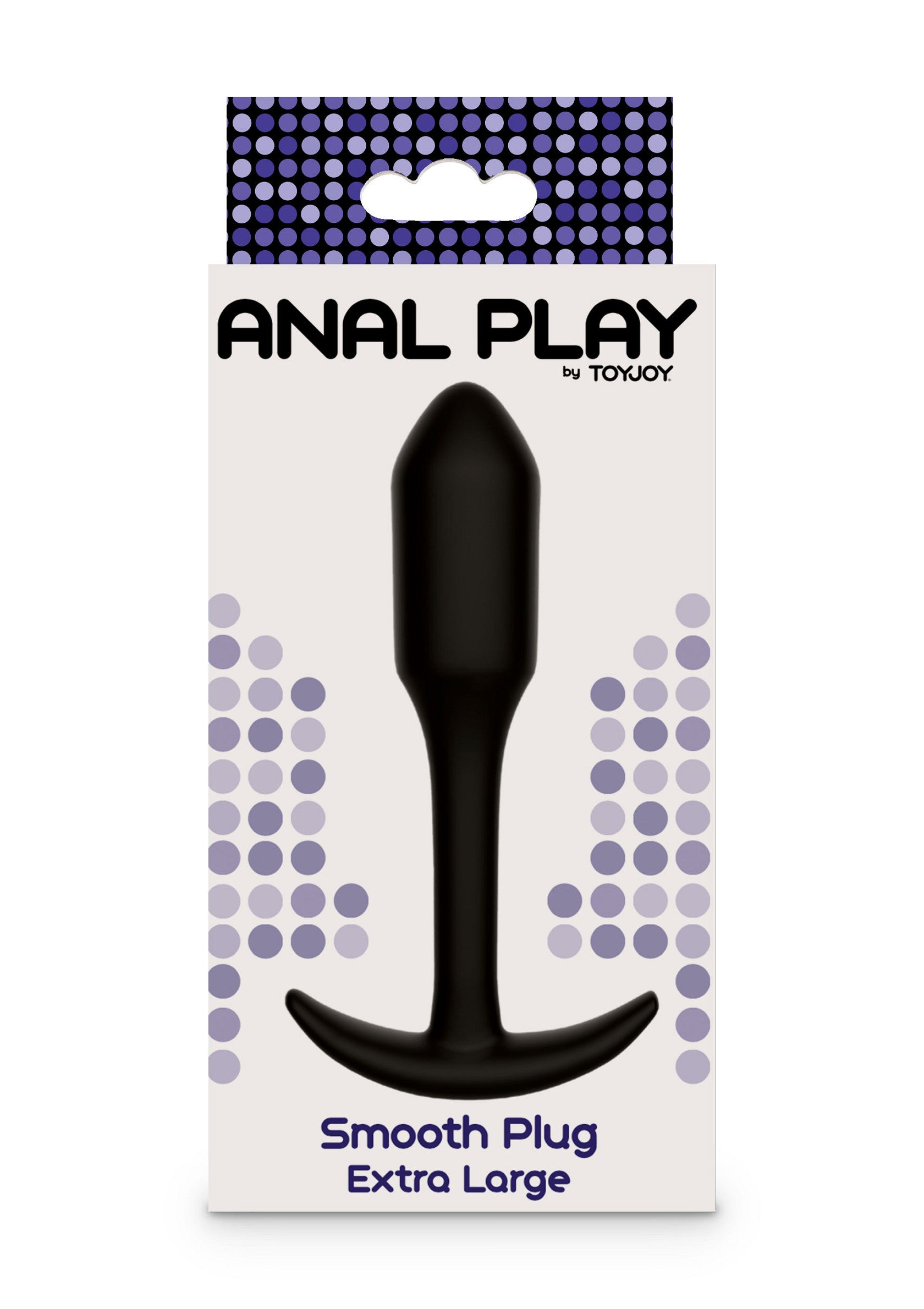 Plug anale liscio XL nero