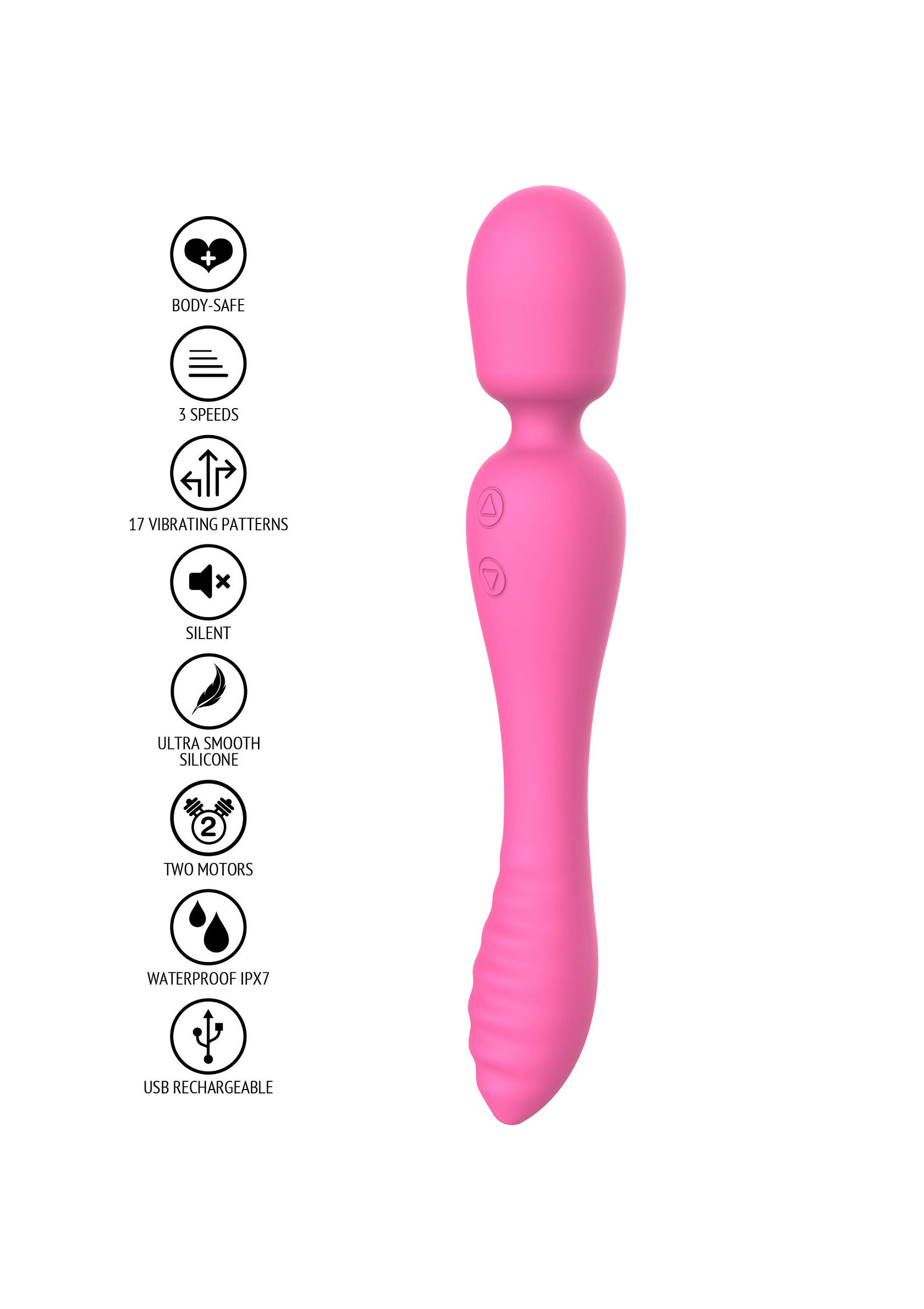 Il massaggiatore Evermore 2 in 1 rosa