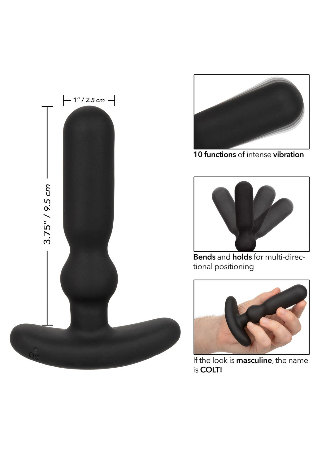 COLT Vibrante Anale T nero