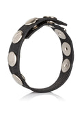 Anello multi-scatto in pelle nero