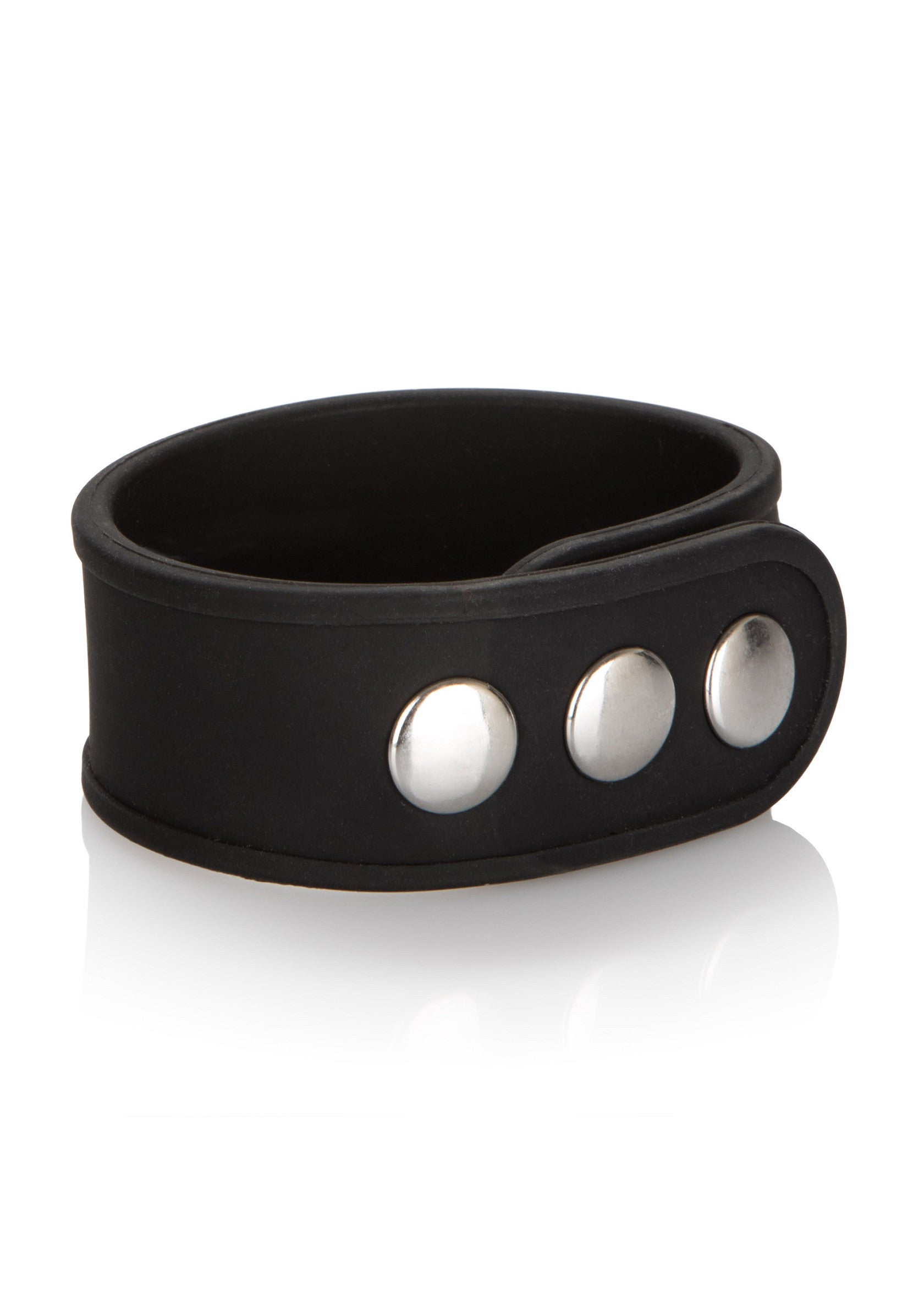 Anello erettile in silicone a 3 scatti nero