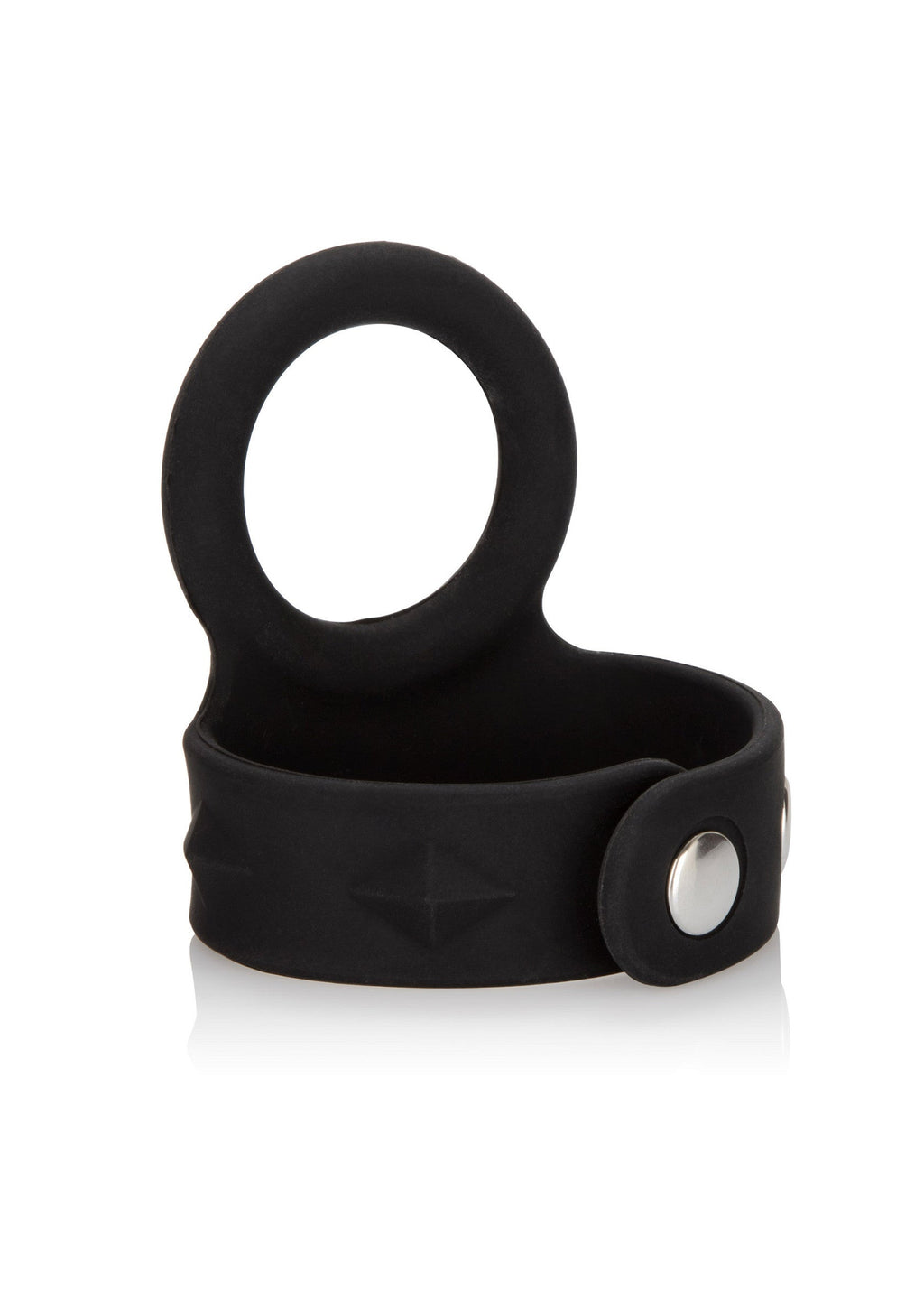 Anello per lo scroto a 3 bottoni, medio, nero