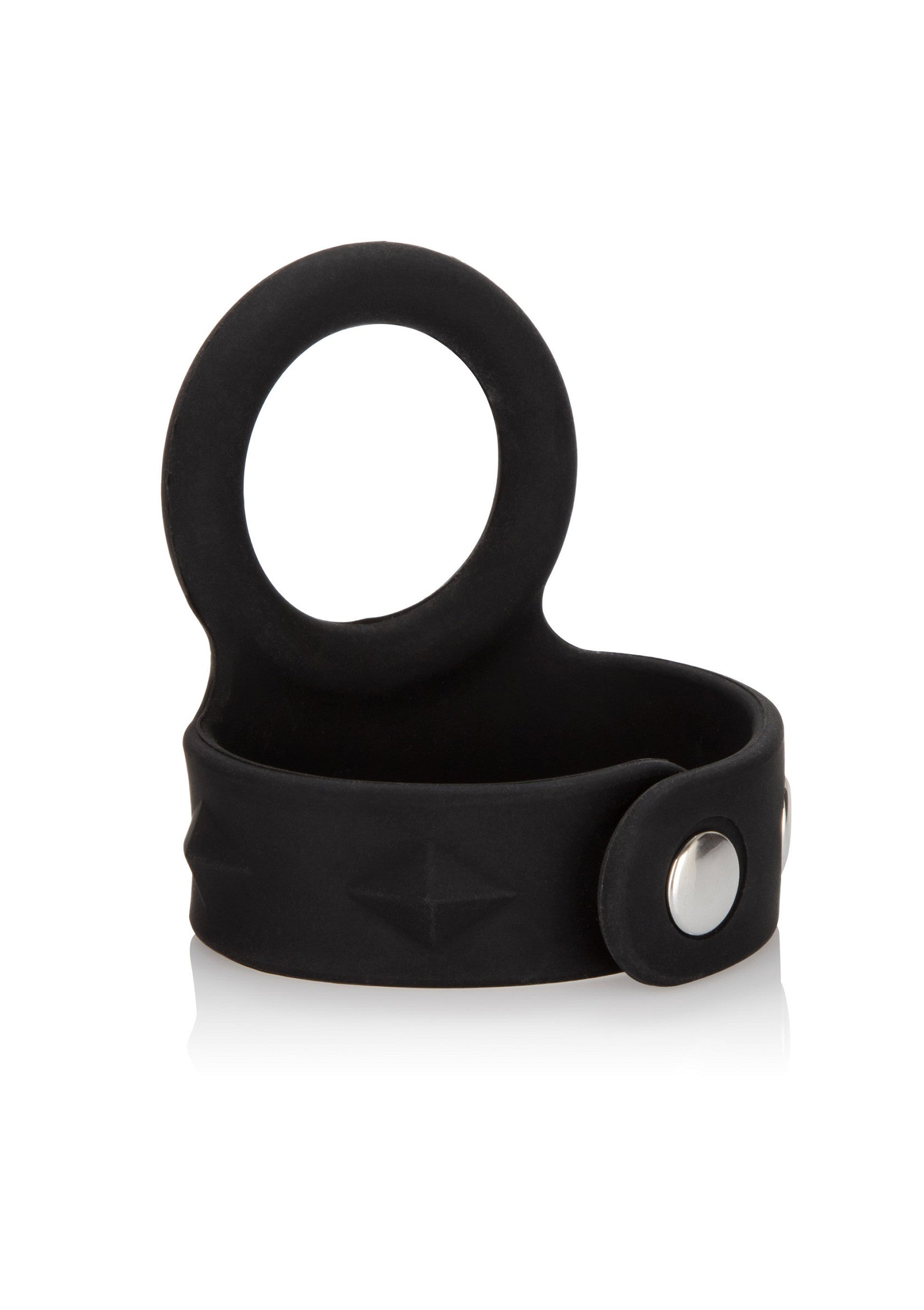 Anello per lo scroto a 3 bottoni, medio, nero