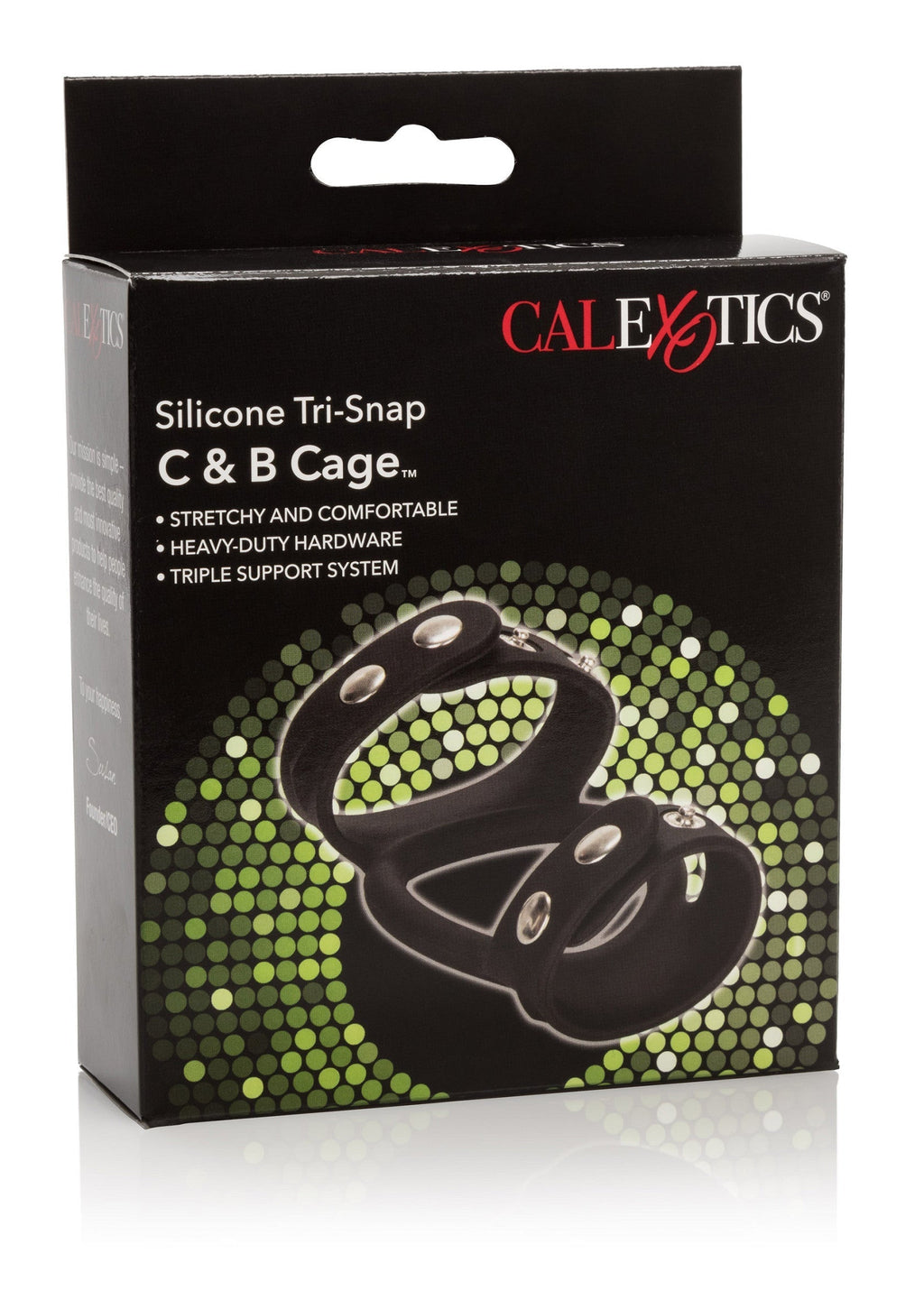 Gabbia in silicone Tri-Snap C & B nera