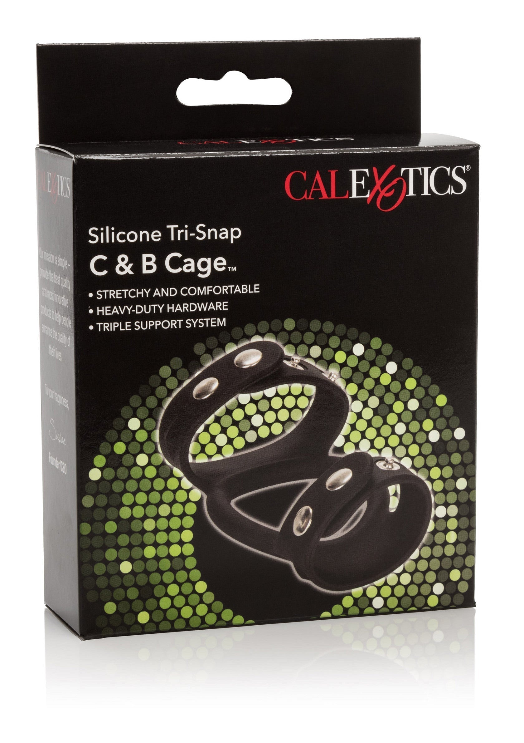 Gabbia in silicone Tri-Snap C & B nera