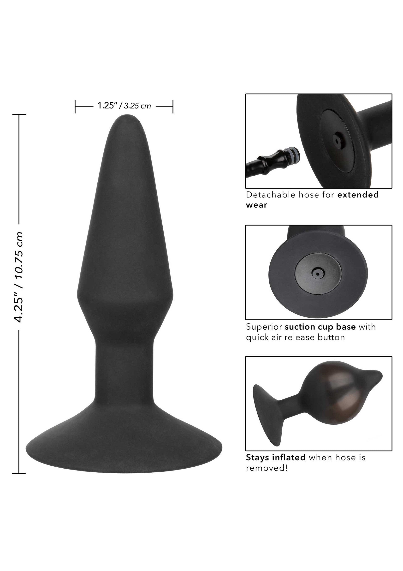 Plug gonfiabile medio nero
