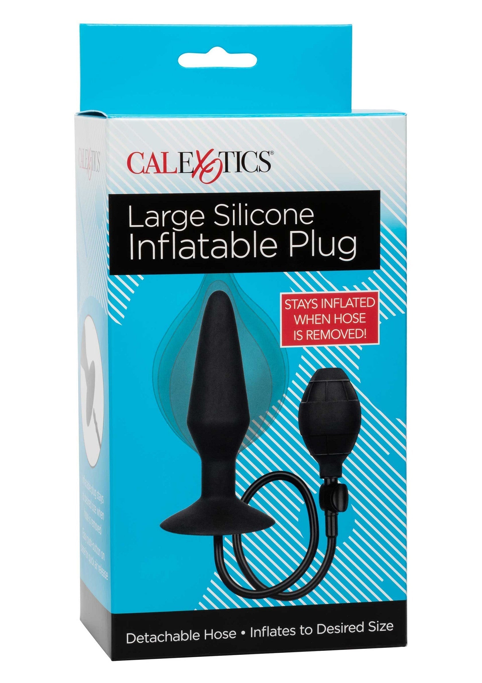 Grande tappo gonfiabile in silicone nero