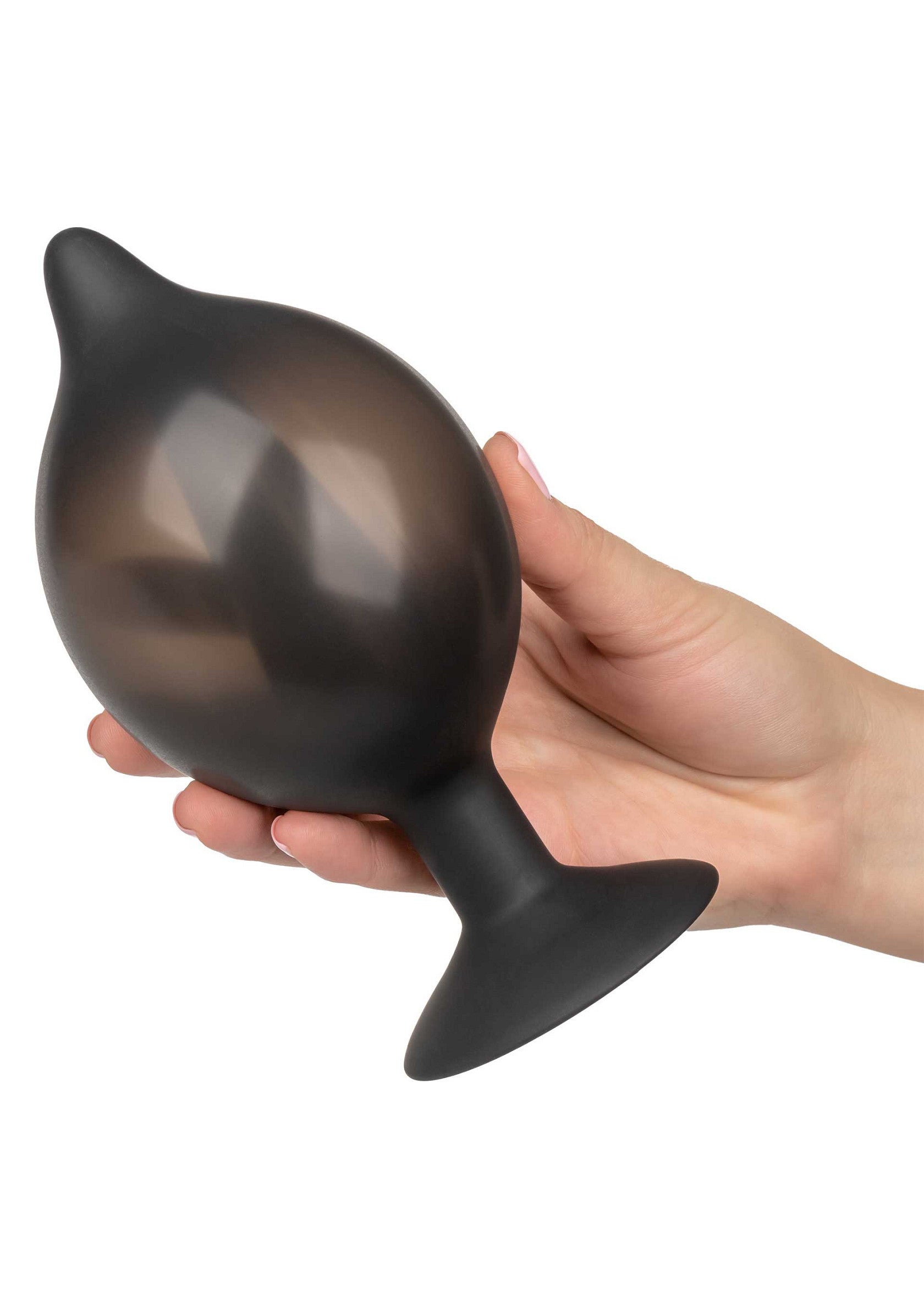 Grande tappo gonfiabile in silicone nero