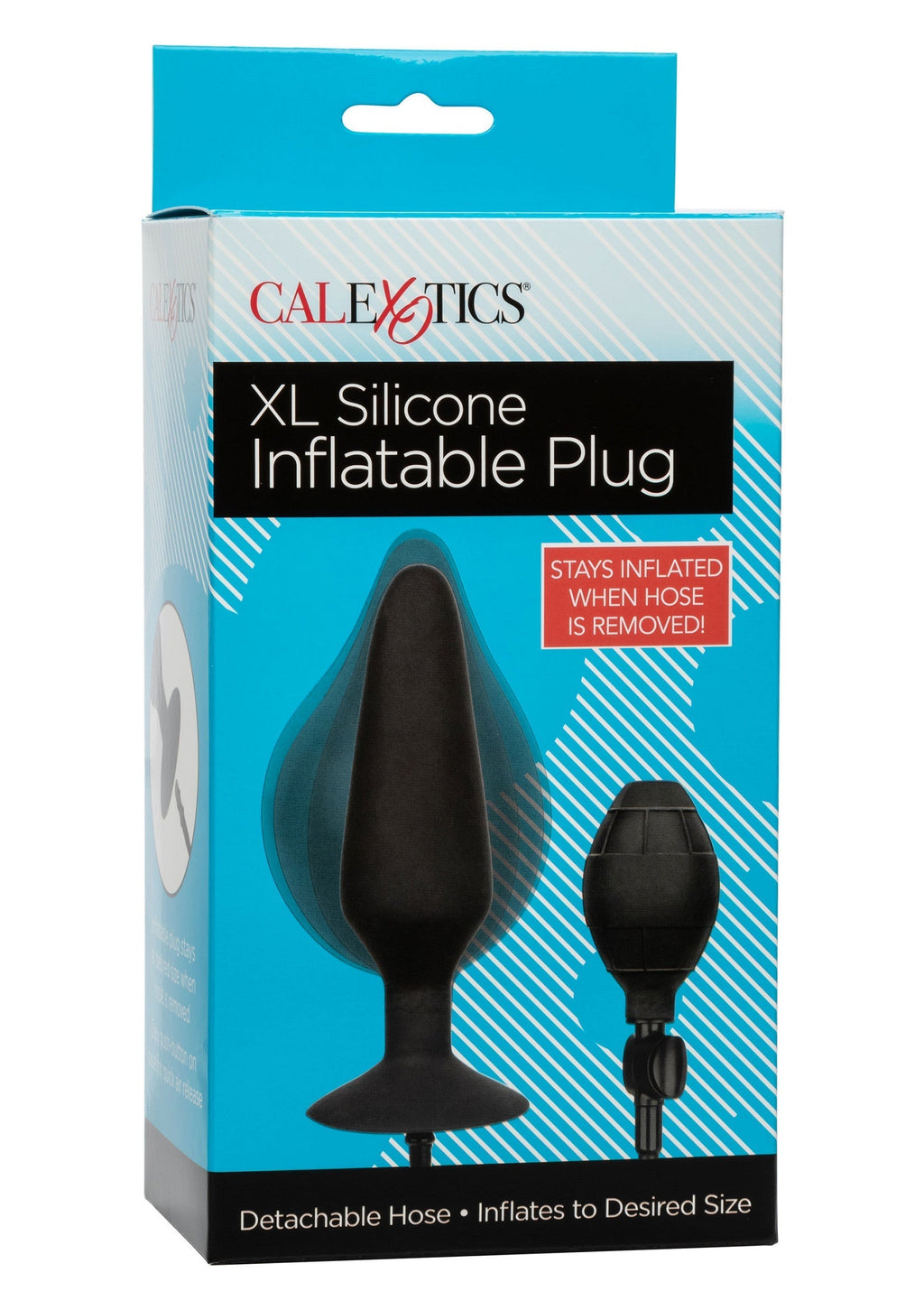 Spina gonfiabile in silicone XL nera