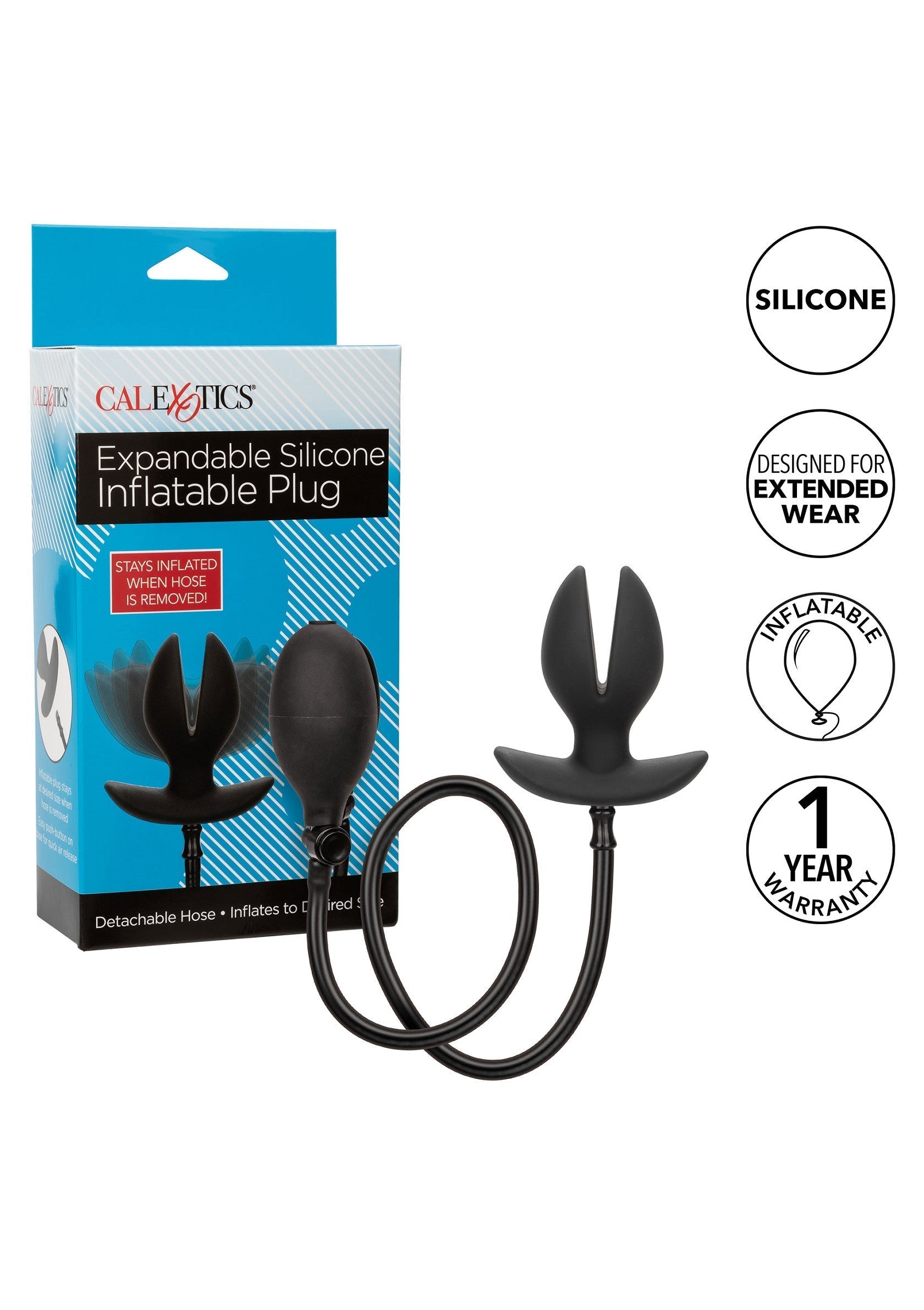 Plug gonfiabile espandibile nero