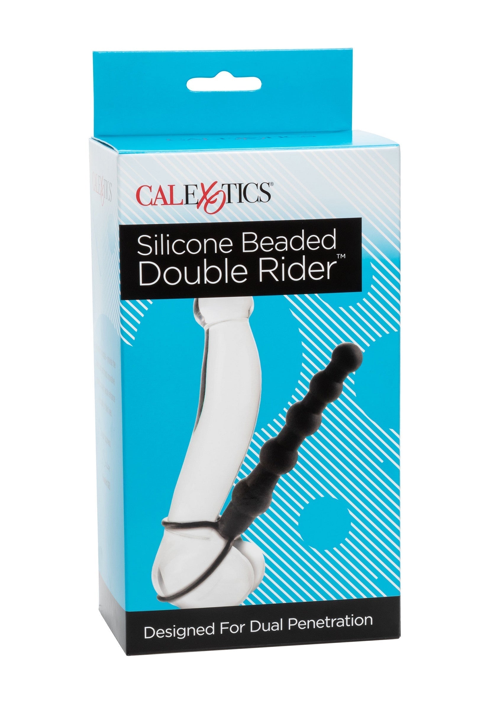 Doppio cavaliere con perline in silicone nero