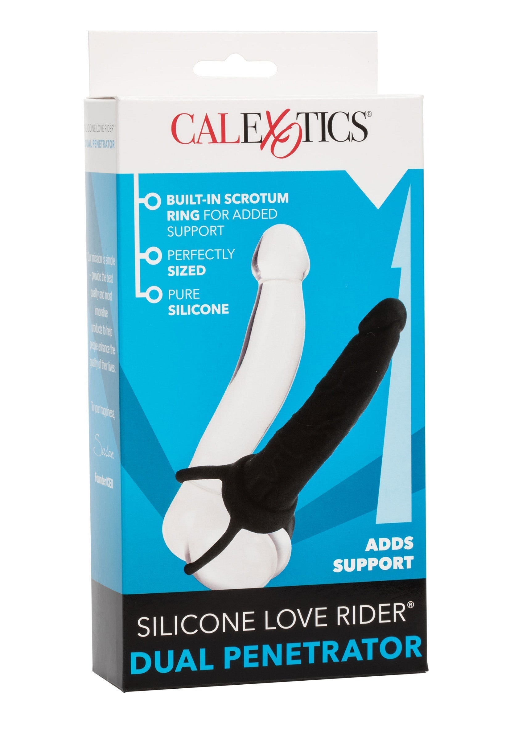 Doppio penetratore in silicone nero