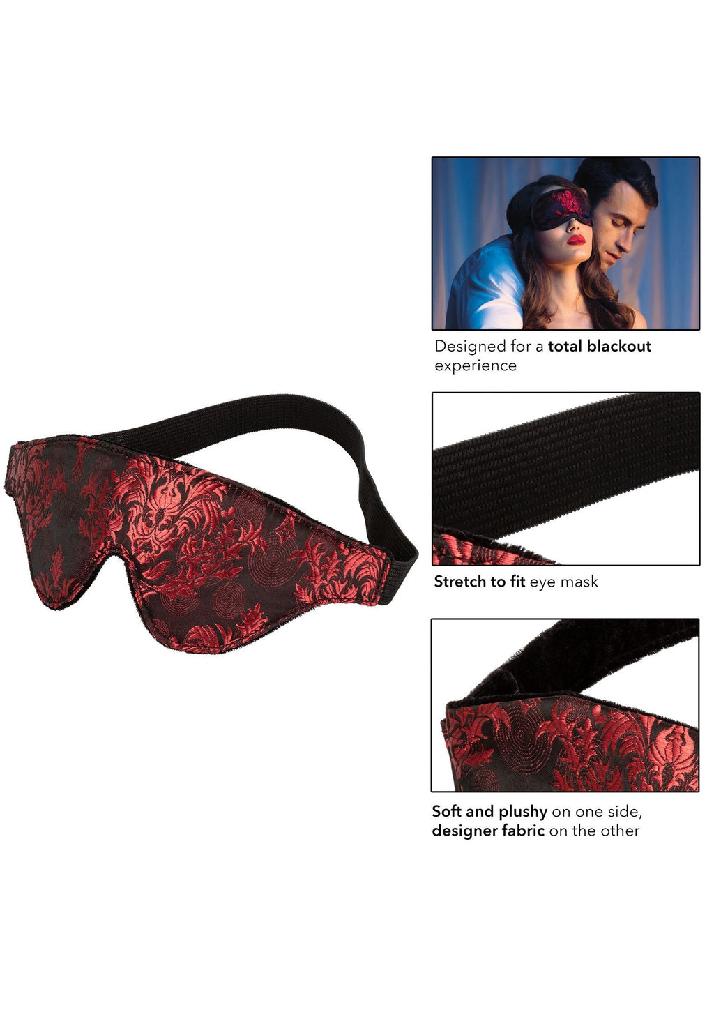 Maschera per gli occhi Scandal Blackout nera
