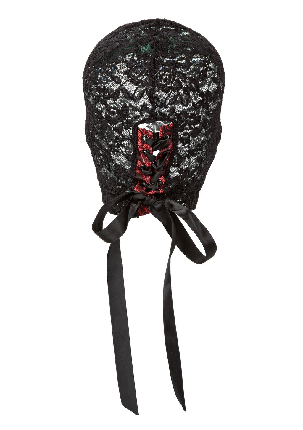 Corsetto Scandal con cappuccio in pizzo nero