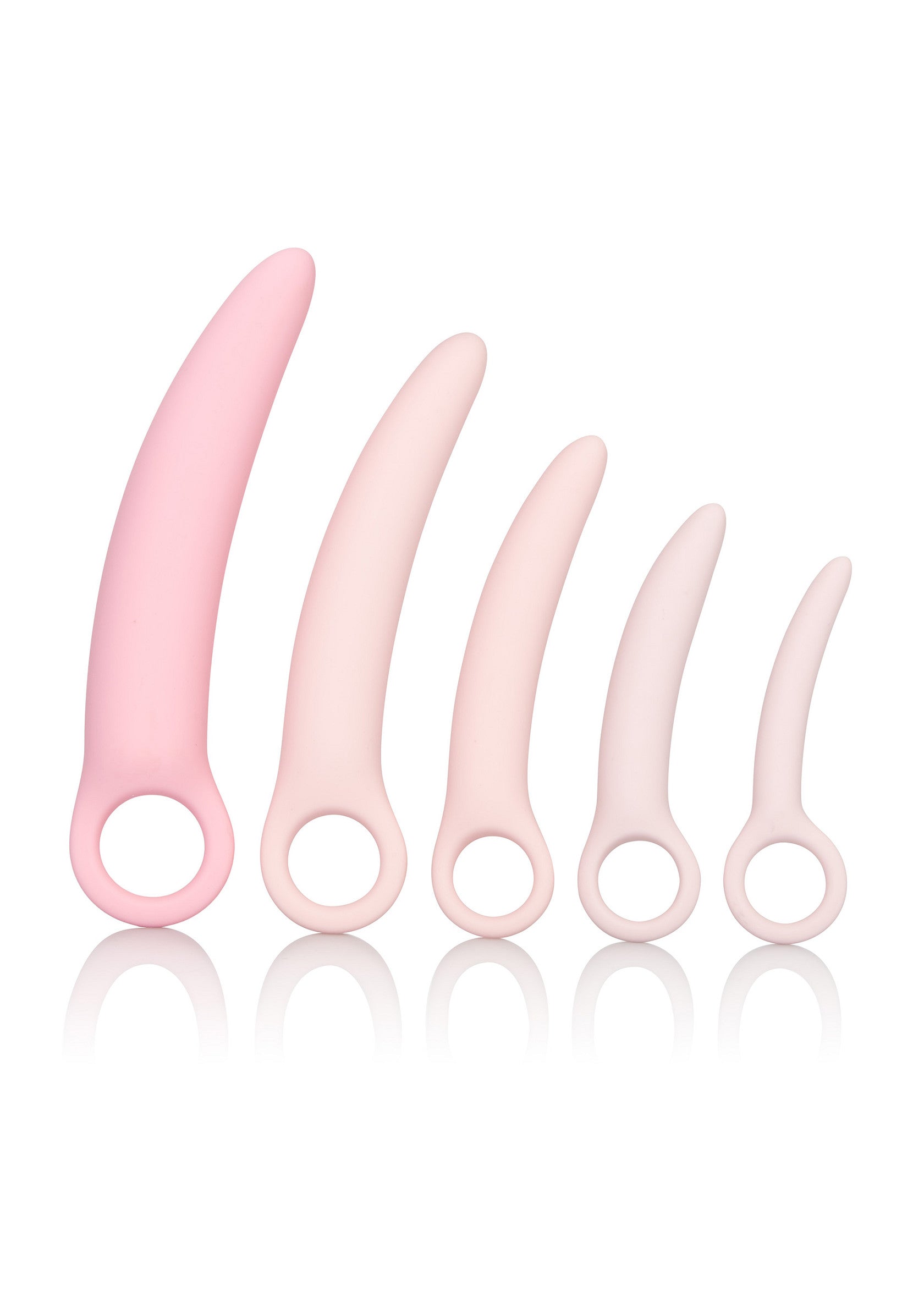 Set di dilatatori in silicone rosa 5 pezzi