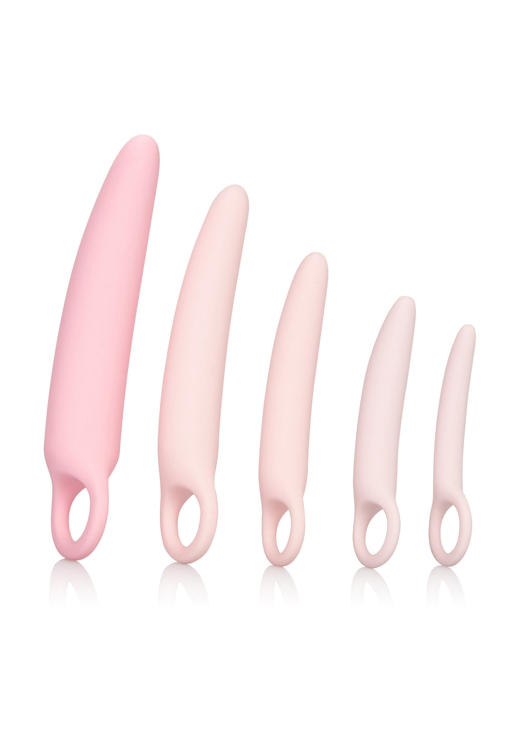 Set di dilatatori in silicone rosa 5 pezzi