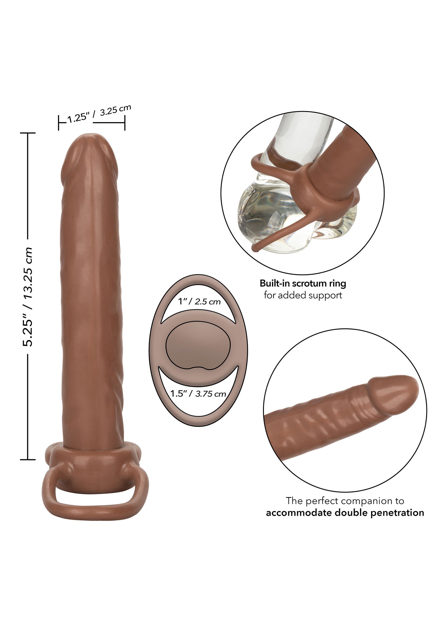 Accommodator doppio Penetrator marrone