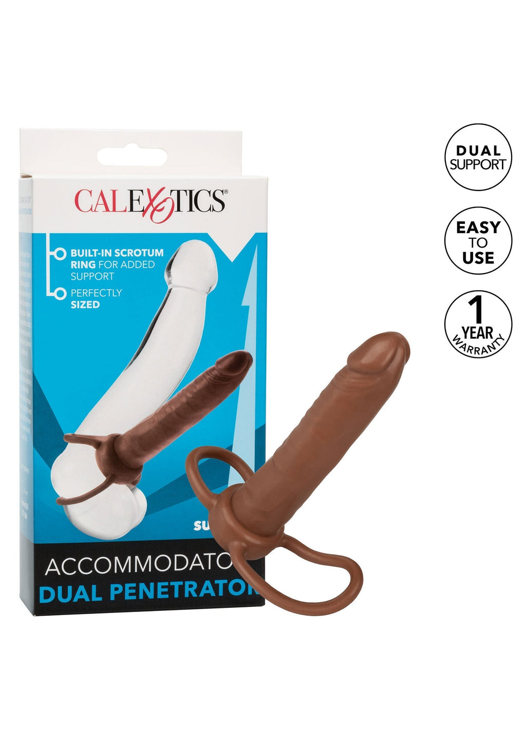 Accommodator doppio Penetrator marrone