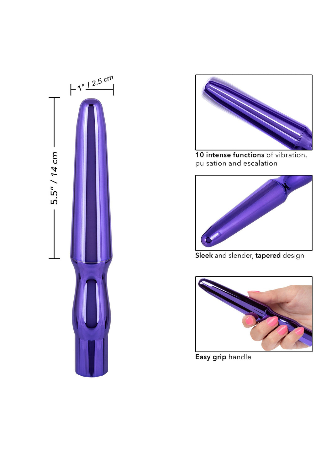 Sonda anale ricaricabile viola