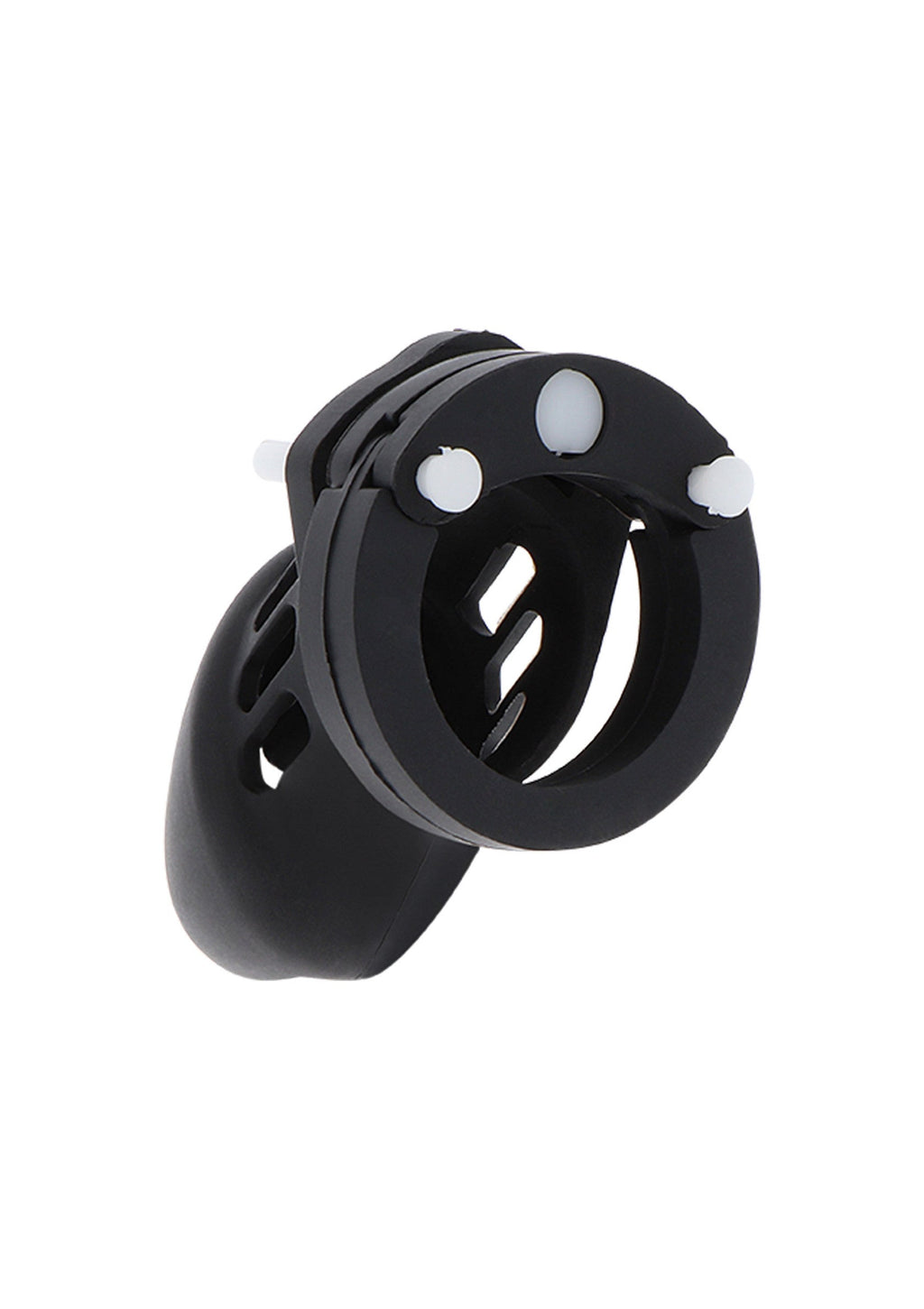 Gabbia per pene in silicone piccola nera