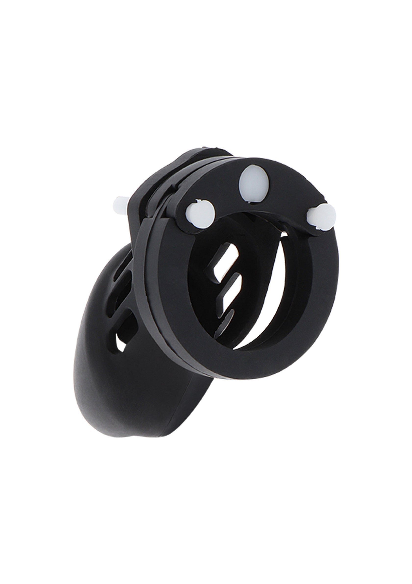 Gabbia per pene in silicone piccola nera