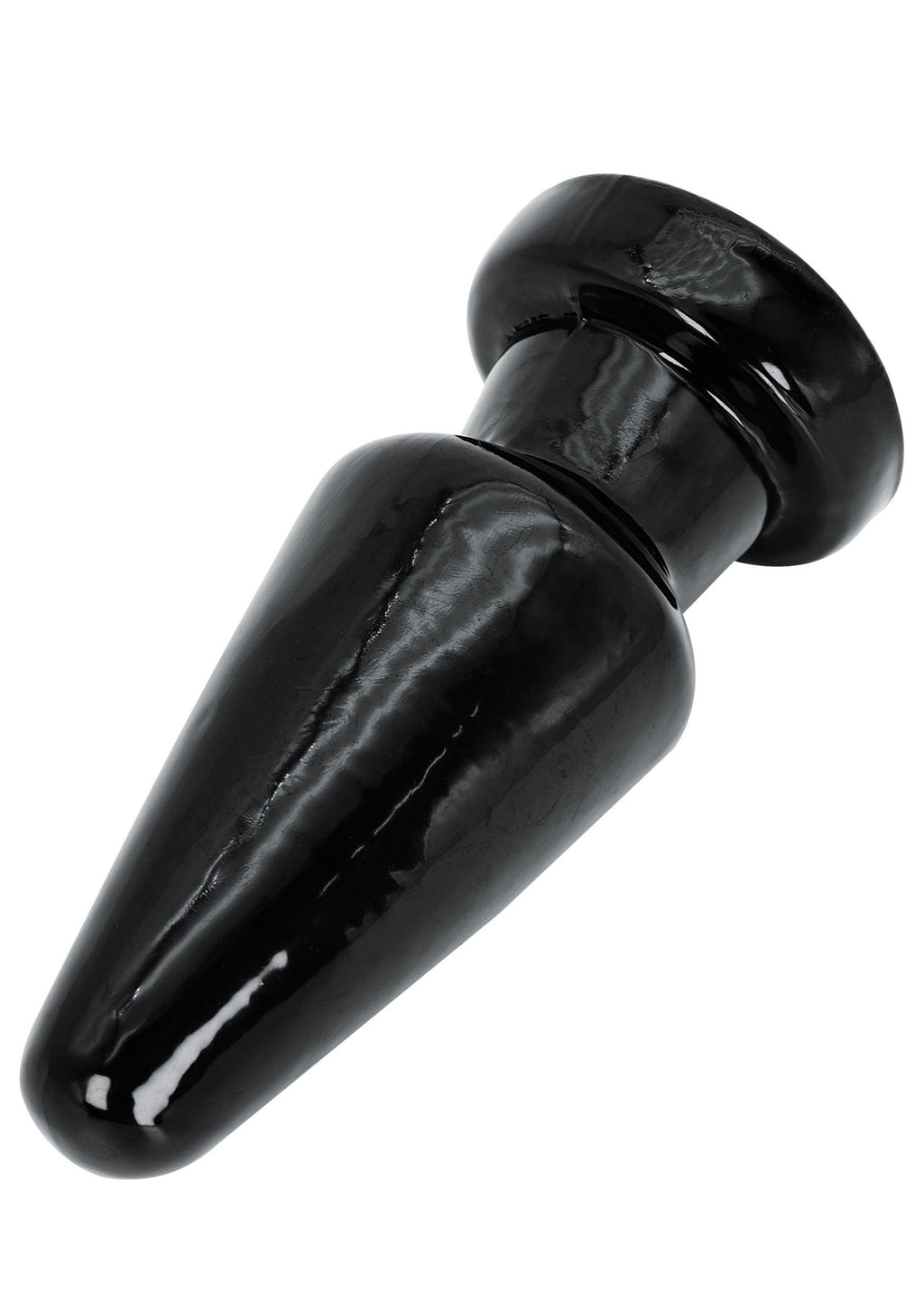 Plug anale con testa conica grande 17 cm nero