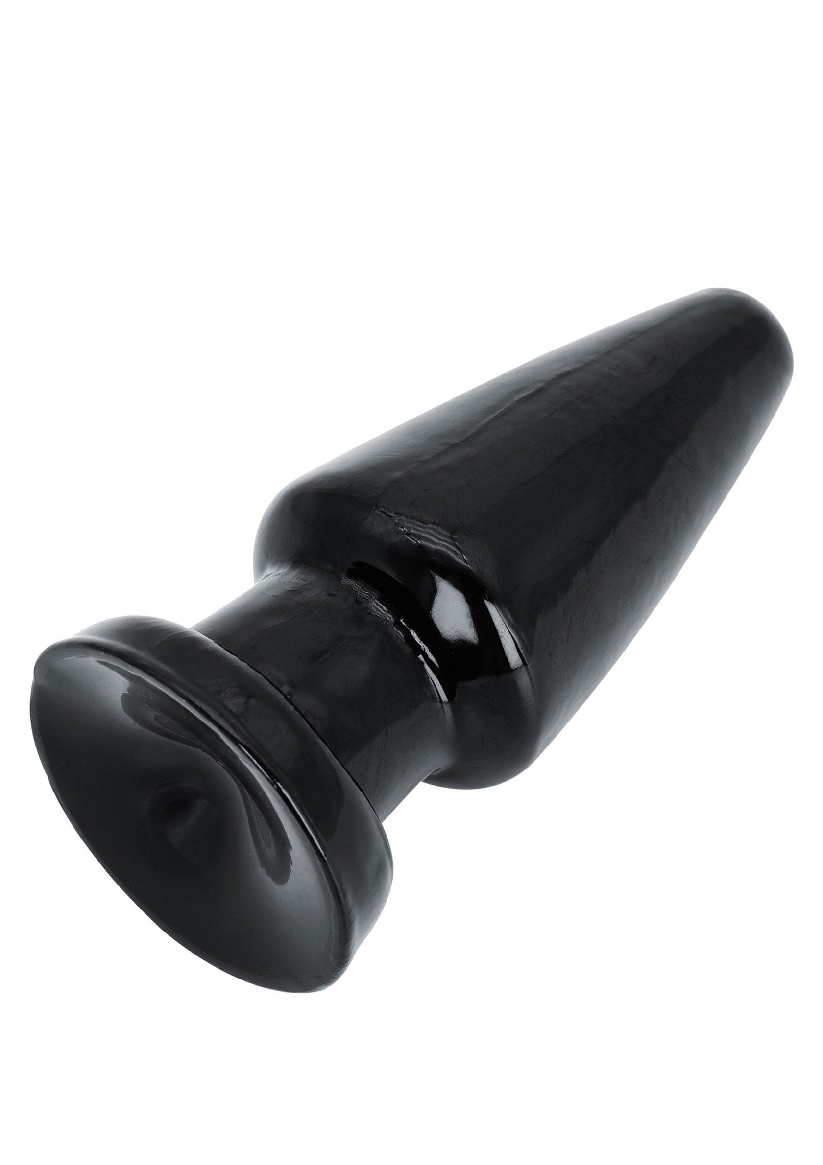 Plug anale con testa conica grande 17 cm nero